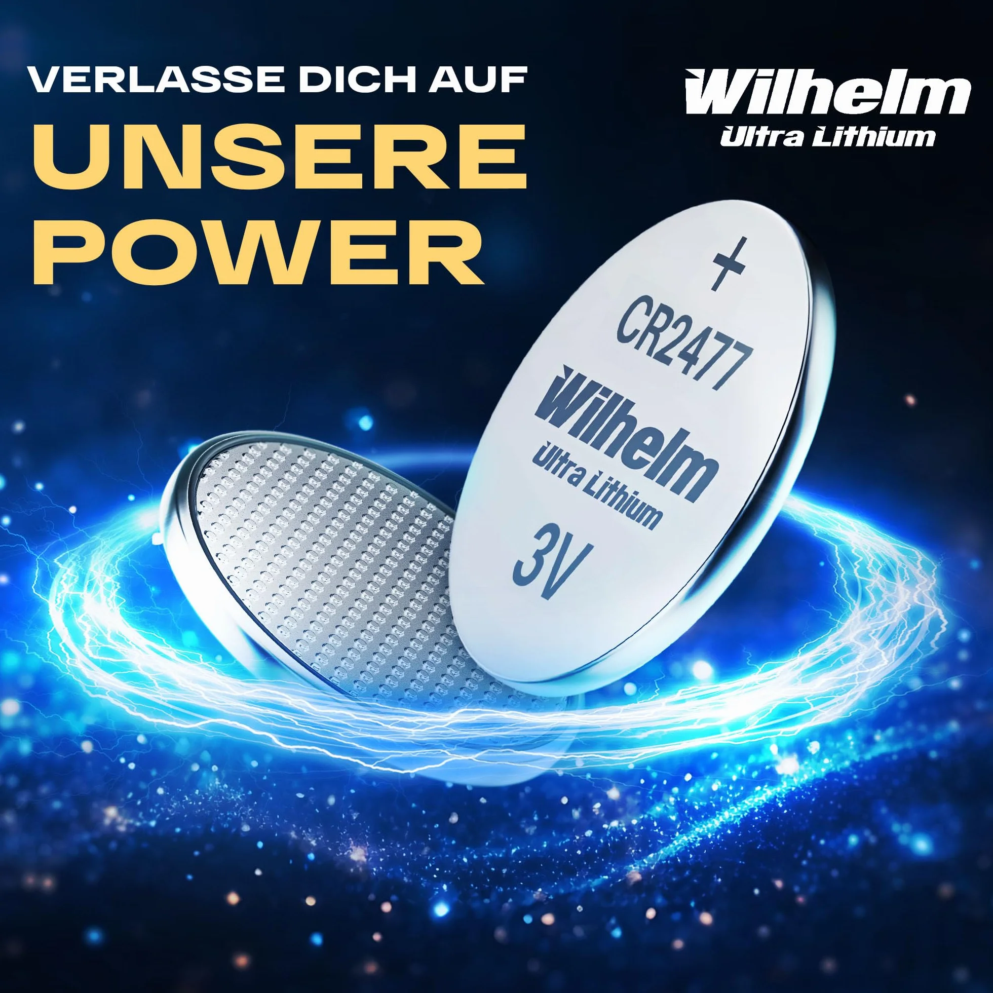 4 x CR2477 CR 2477 WILHELM bateria guzikowa litowa 3V 1070 mAh ø24 x 7,7 mm bateria DL2477