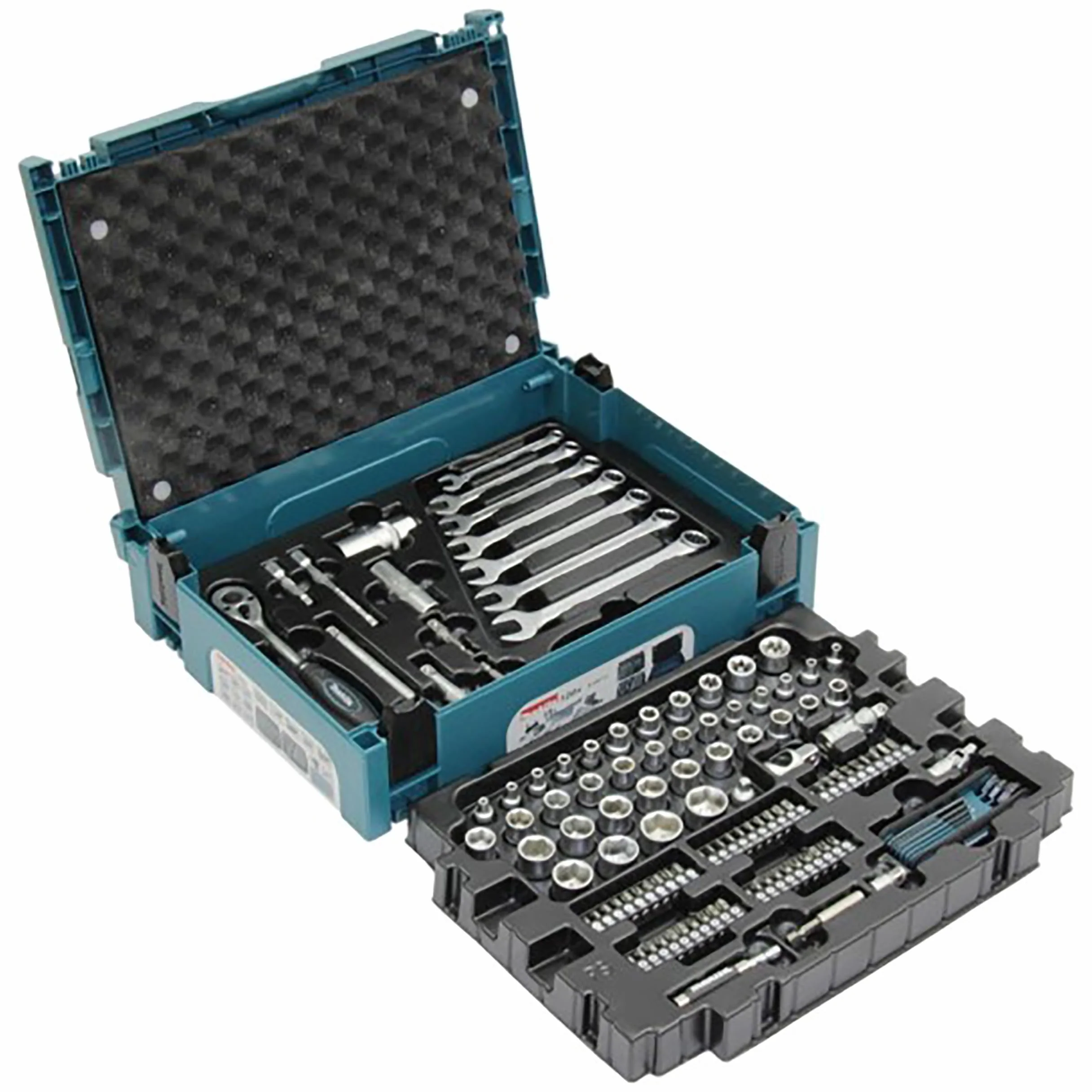Makita Zestaw Narzędzi Ręcznych, Czarny/Niebieski, ‎39.5 x120 Elementów