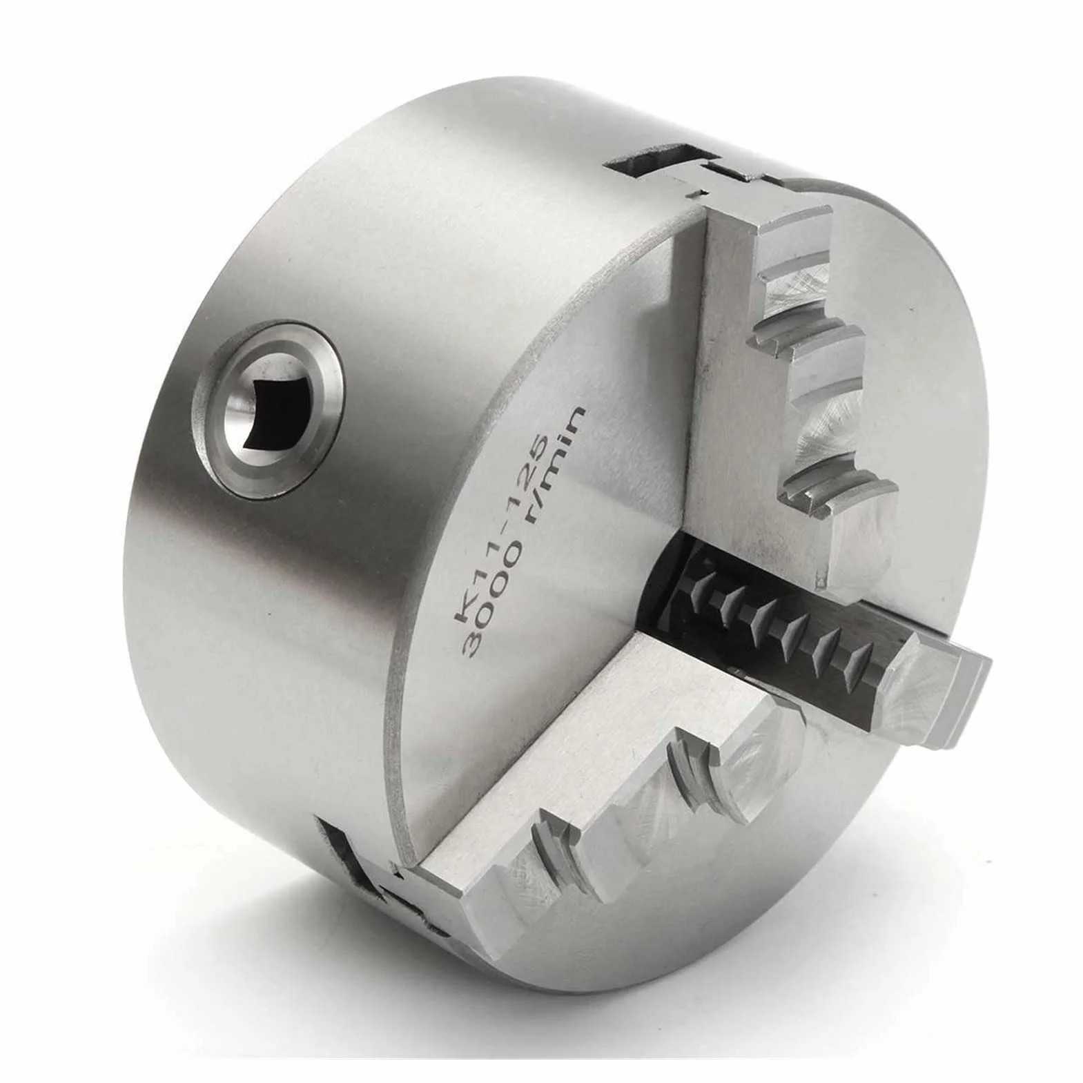 Uchwyt tokarski, K11-125 3 Tokarka szczęki CHUCK 125mm Self Centring Hardeed Dwustronne narzędzie do wiercenia frezarki