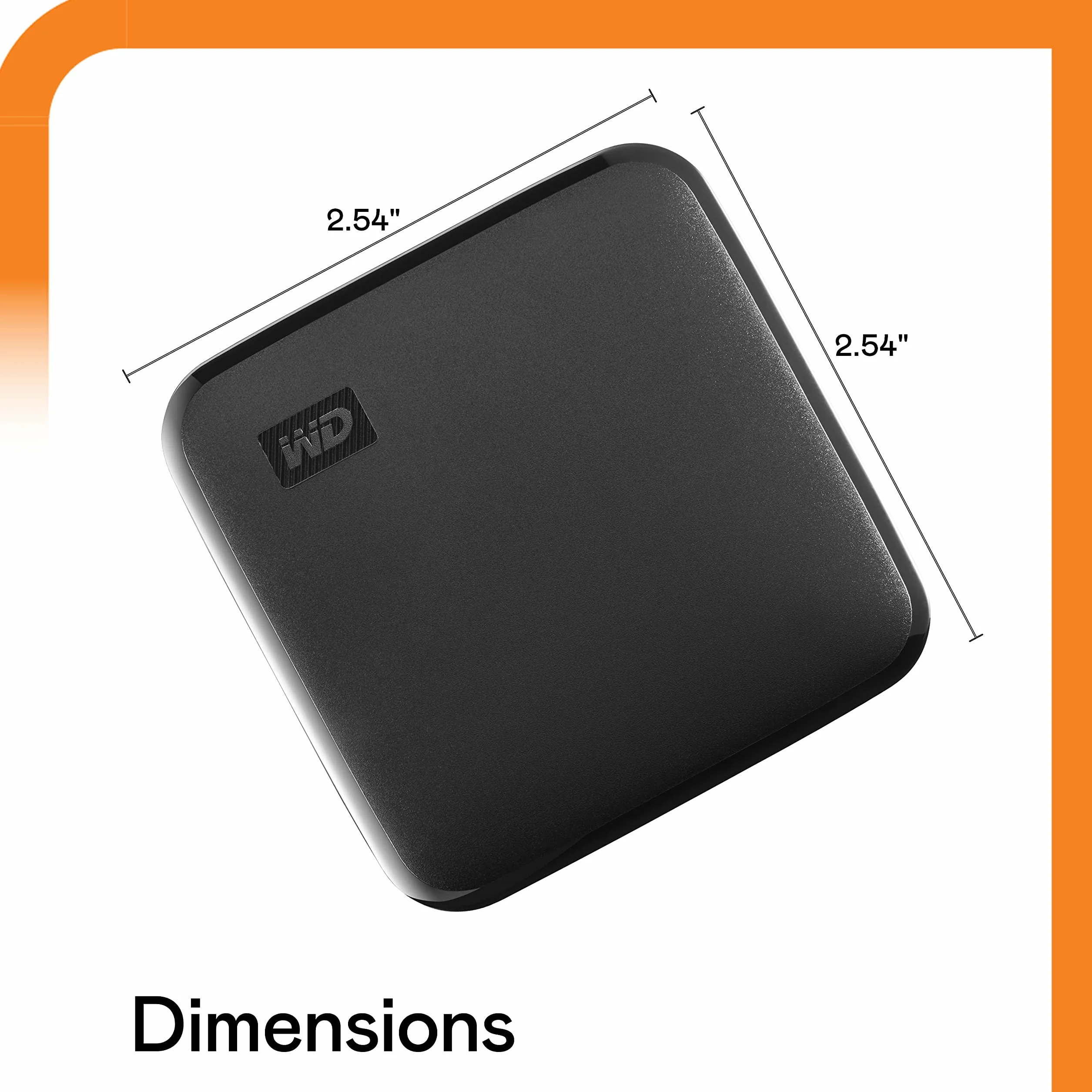 Western Digital Elements Se SSD Przenośny Dysk SSD USB 3.0 do 400 Mb/s, 2-Metrowy Opór Upadku, 1 TB, Czarny