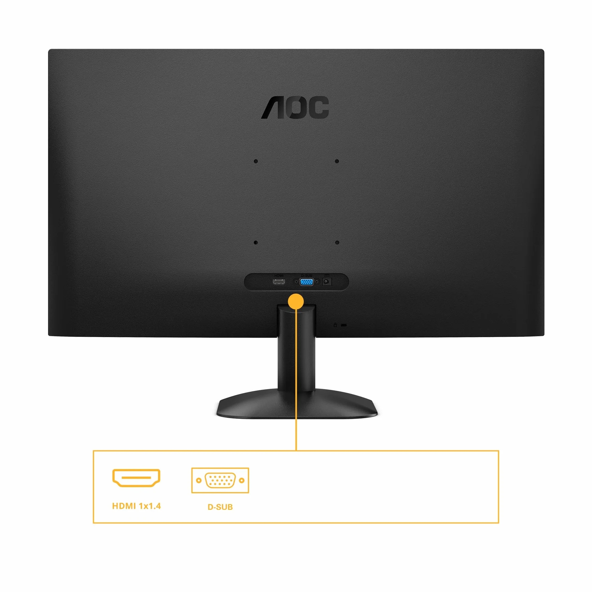 AOC 27B31H - 27-calowy monitor Full HD, 120 Hz, adaptacyjna synchronizacja obrazu (1920 x 1080, 1x D-Sub, 1x HDMI 1.4), czarny