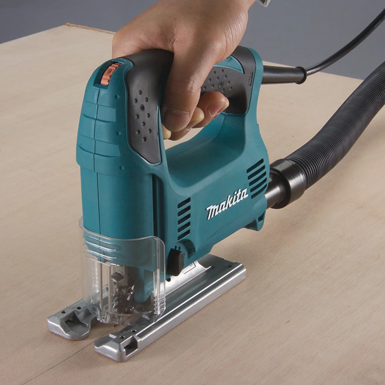 Makita 4329J Piła Wyrzynarka, Niebieski/Czarny, 6 x 210 mm
