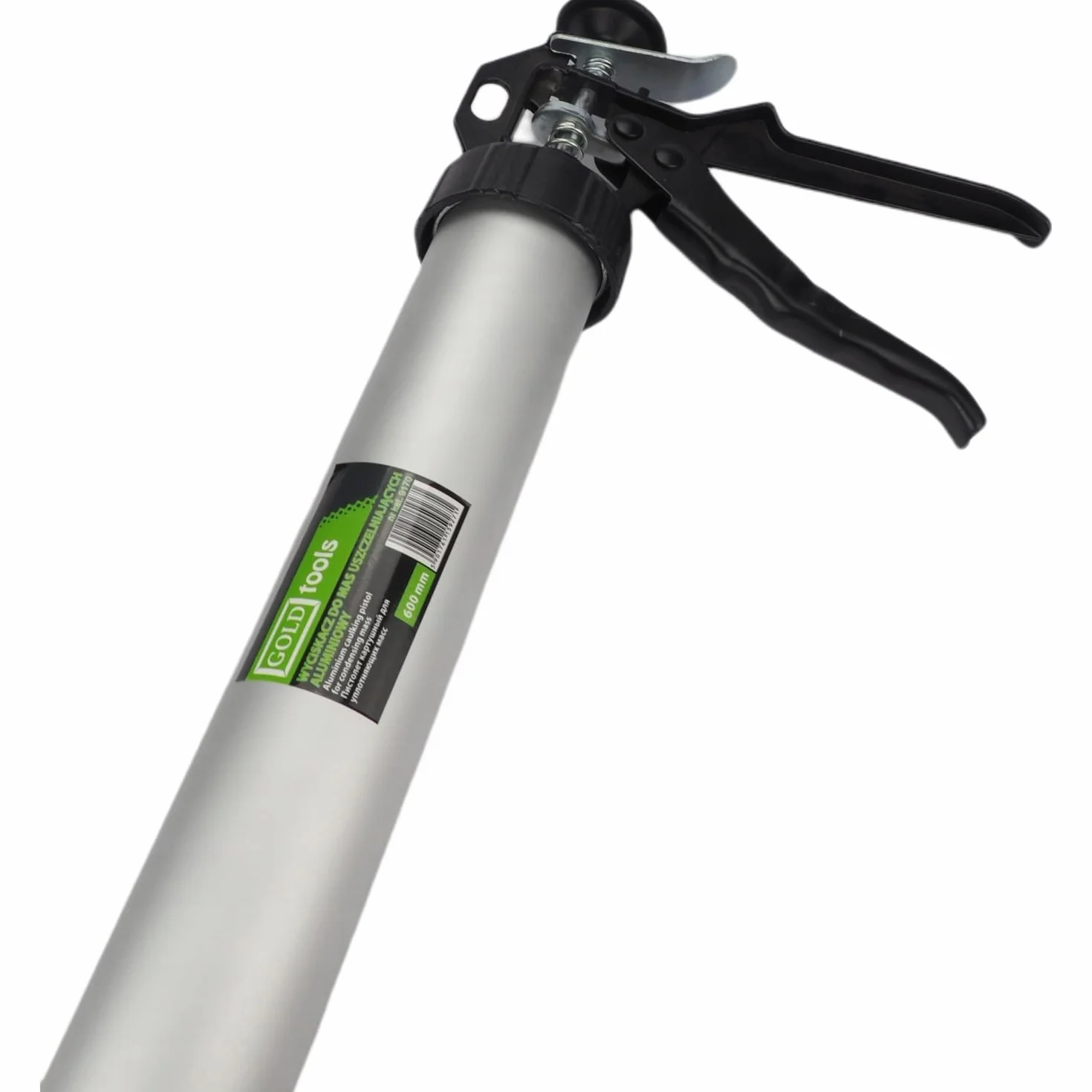 ToolSpace Profesjonalny Wyciskacz Pistoletowy 600 ml z Aluminium – Do Kartuszy i Naboi – Do Gęstych Mas, Silikonów, Klejów i Fug – Tłok Hartowany – Antykorozyjny – Ergonomiczny Uchwyt