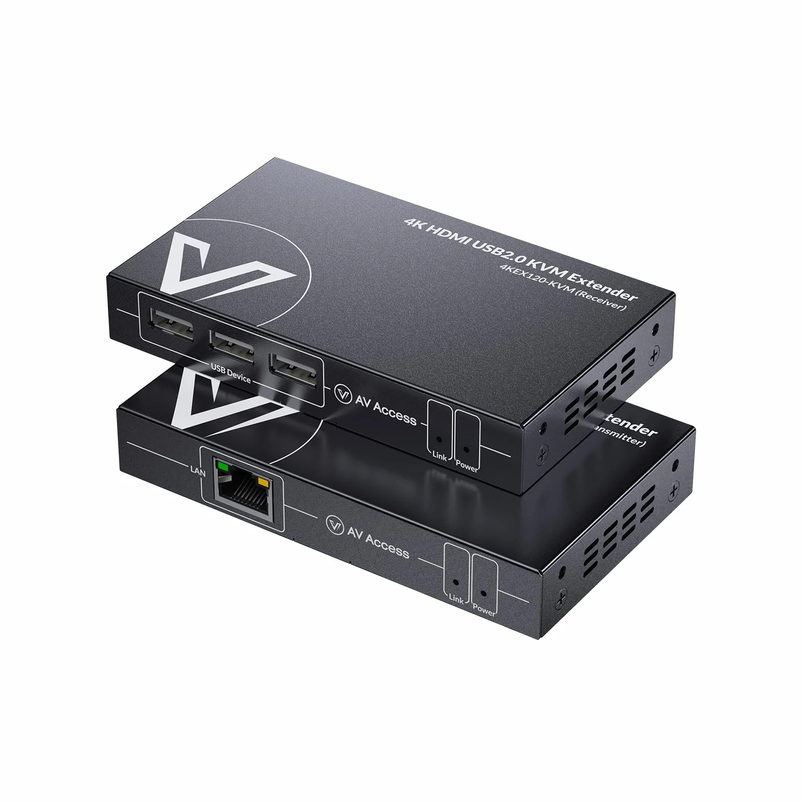 AV Access Przedłużacz KVM HDMI 4K 120m Ethernet Cat5e/6 1080P 120 Hz 3 porty USB 2.0