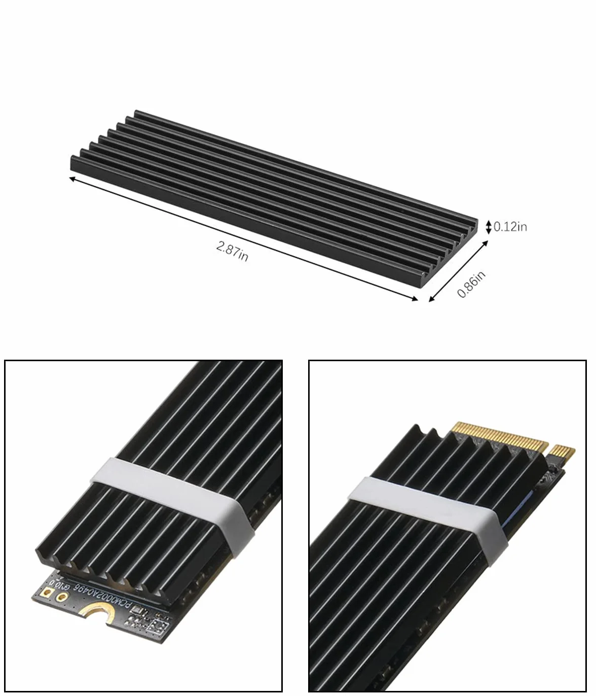2 sztuki radiatorów M.2 NVMe PS5, M.2 SSD, radiator ze zintegrowanym Heatpipe, radiator M.2 z podkładką przewodzącą ciepło M.2 do M.2 PCIe NVMe SSD lub M.2 SATA SSD, PC i PS5