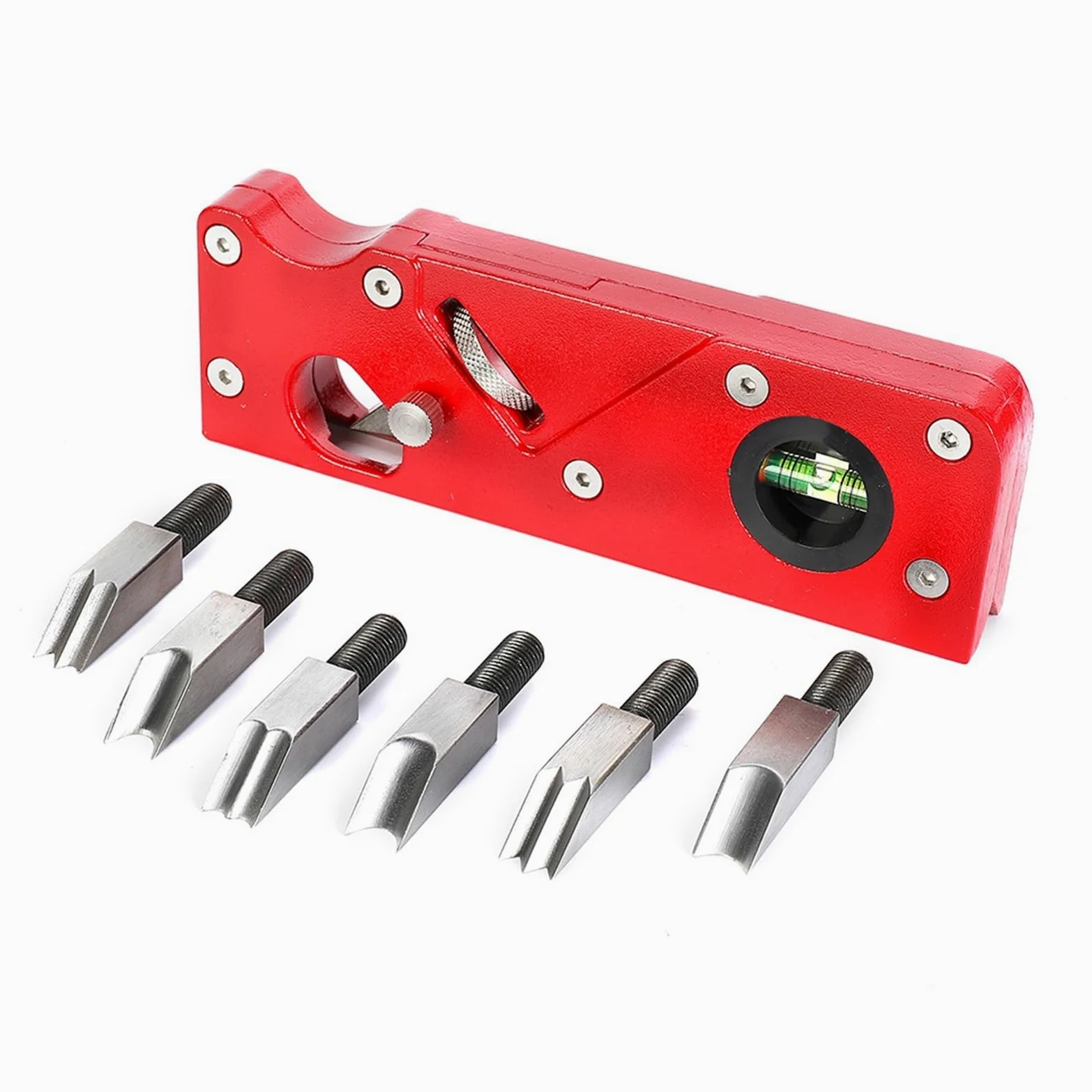 Strugarka do Drewna, Strugarka ręczna Szybkie przycinanie krawędzi i fazowanie Strugarka do fazowania pod kątem 45 stopni Ręczna strugarka do obróbki drewna(Planer with 6 blades)