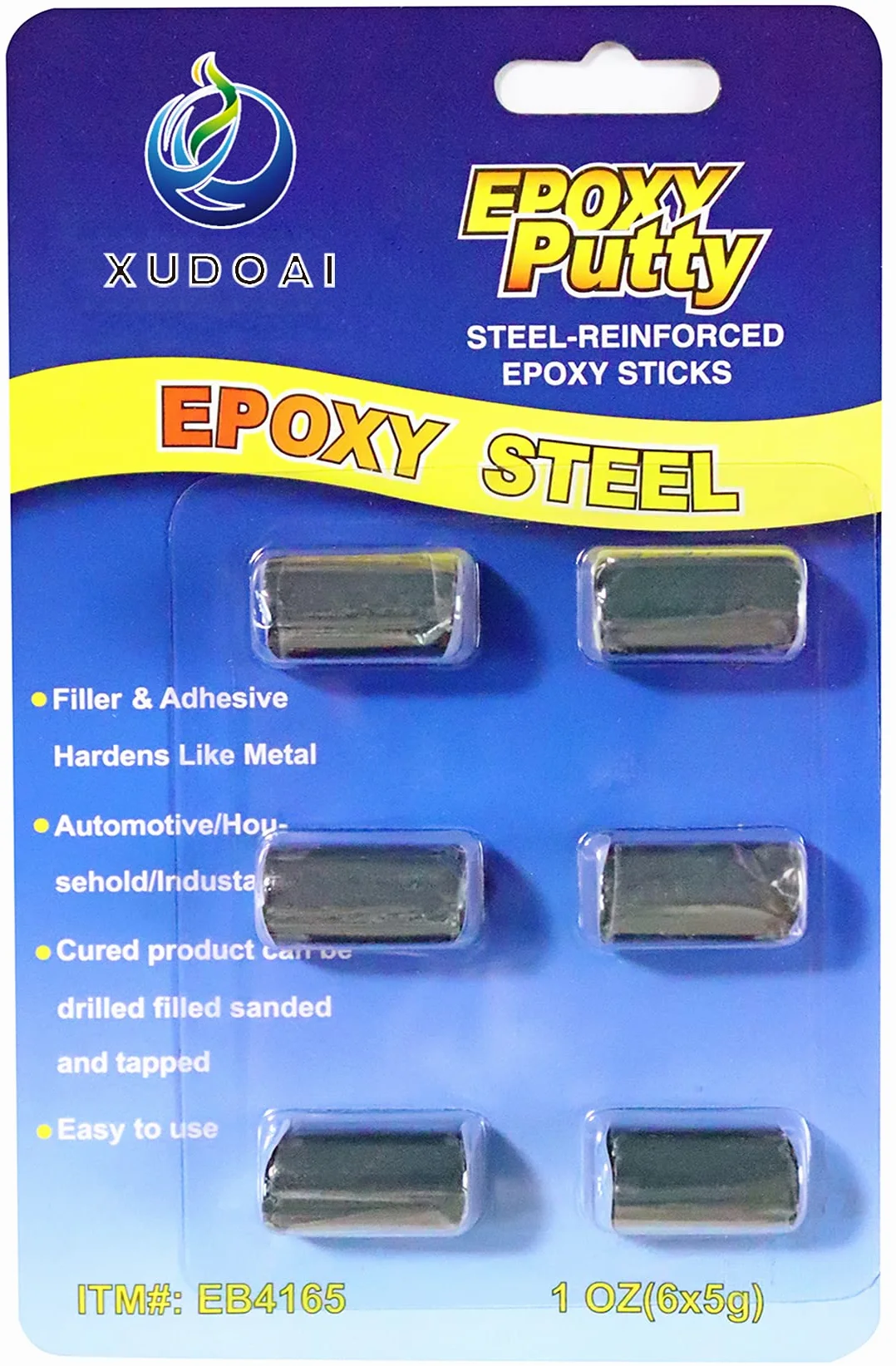 Kit epoksydowy, XUDOAI środek naprawczy, klej epoksydowy, metal, tworzywo sztuczne, szkło i ceramika, naprawa i mocowanie, otwory do napełniania