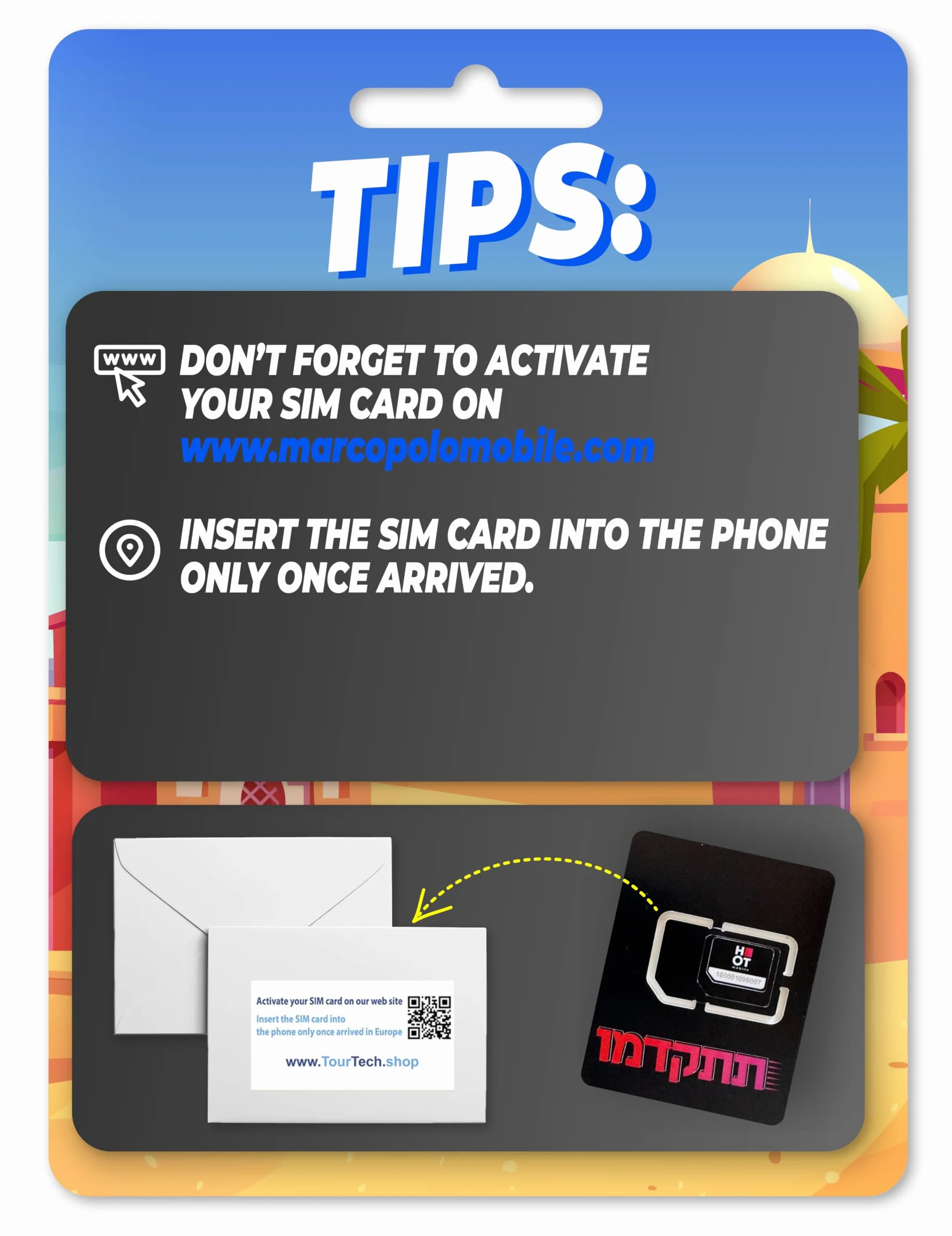Prepaid-karta SIM 100 GB Izrael 3000 minut 3000 SMS 4G LTE