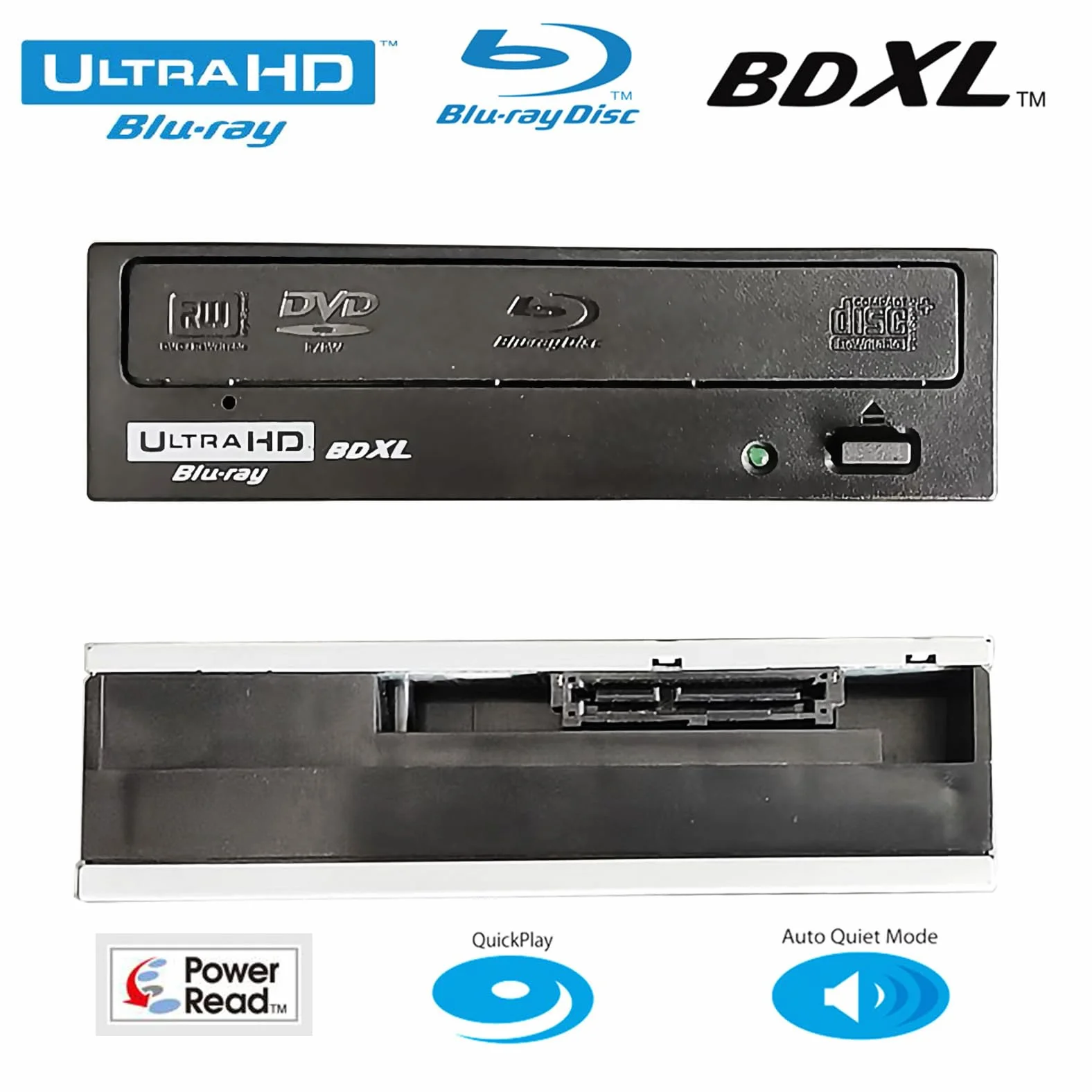 Komputer Tower 4K Ultra HD Blu-ray filmy nagrywarka BDXL, do Pioneer BDR-211UBK BDR-211EBK, Super Multi 16X BD-RE TL QL DVD+R/RW DL CD-RW Writer wewnętrzny napęd optyczny zamiennik