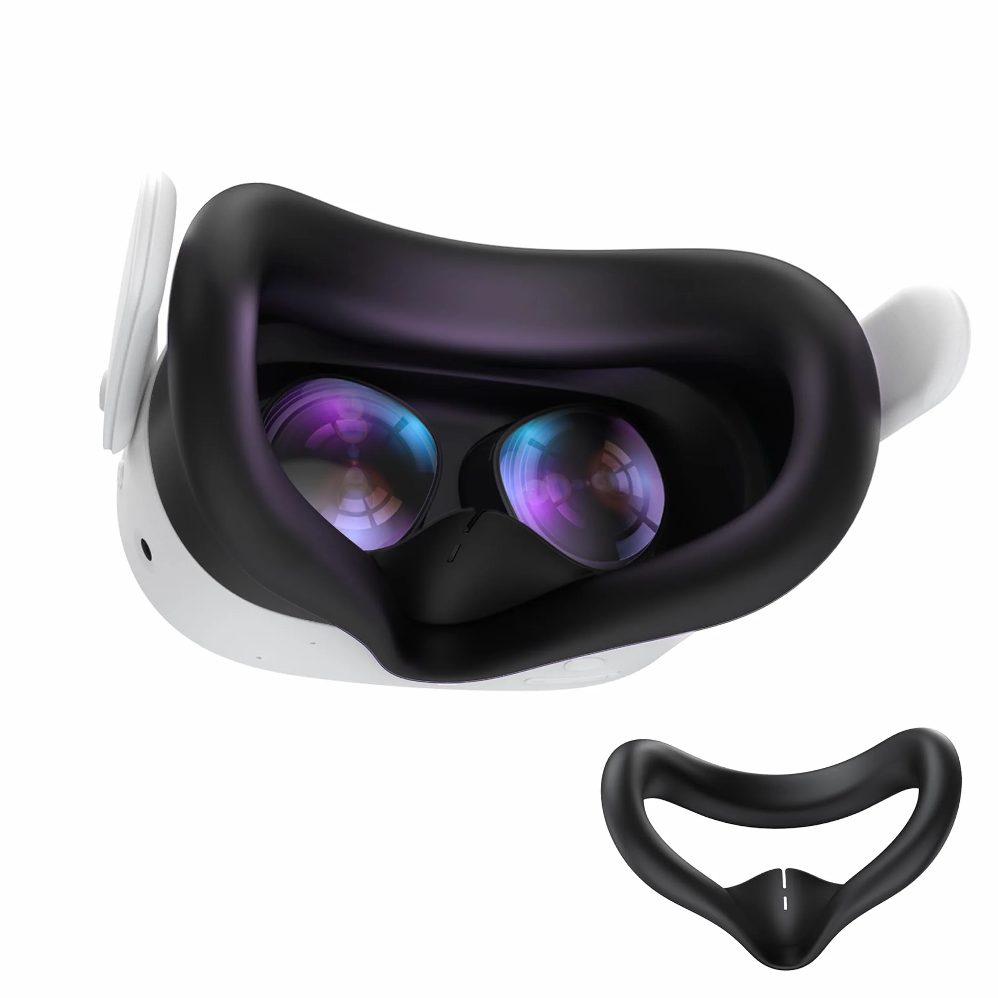 AMVR Silikonowe etui na twarz do Meta Oculus Quest 3S czarne