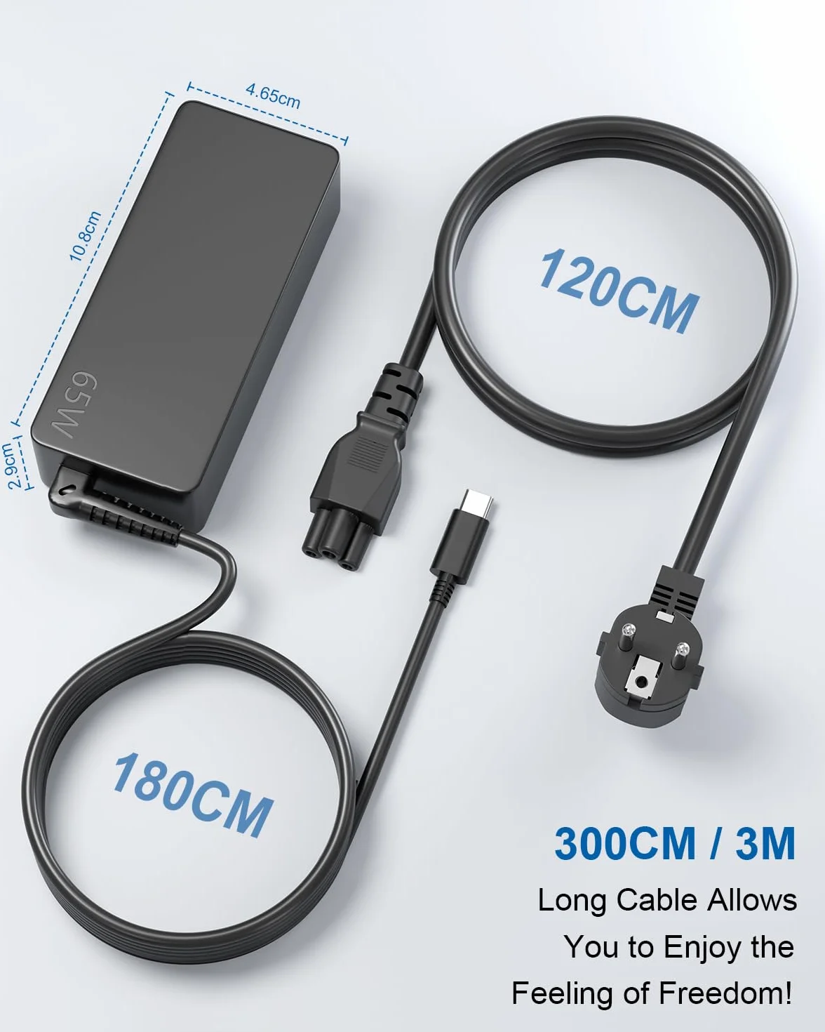 Lenovo Thinkpad Ładowarka USB C 65W 20V 3.25A do laptopa X1 Carbon T470 T480 T490