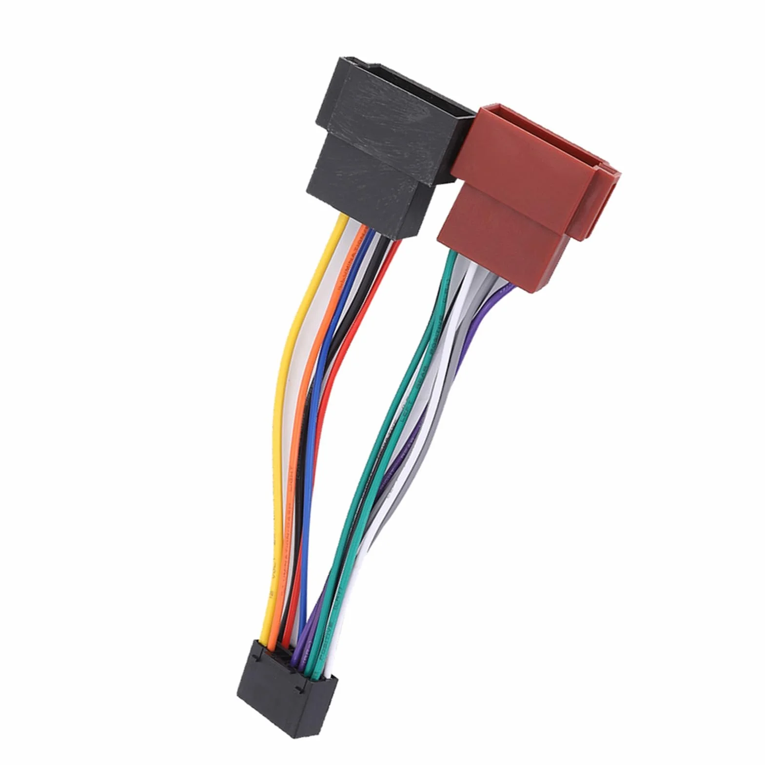 Culnflun Stereo kable w wiązce wiązka radiowa do radia samochodowego 16-pinowa uniwersalna magistrala ISO żeńskie złącze wiązki przewodów Adapter samochodowy sprzęt audio wideo
