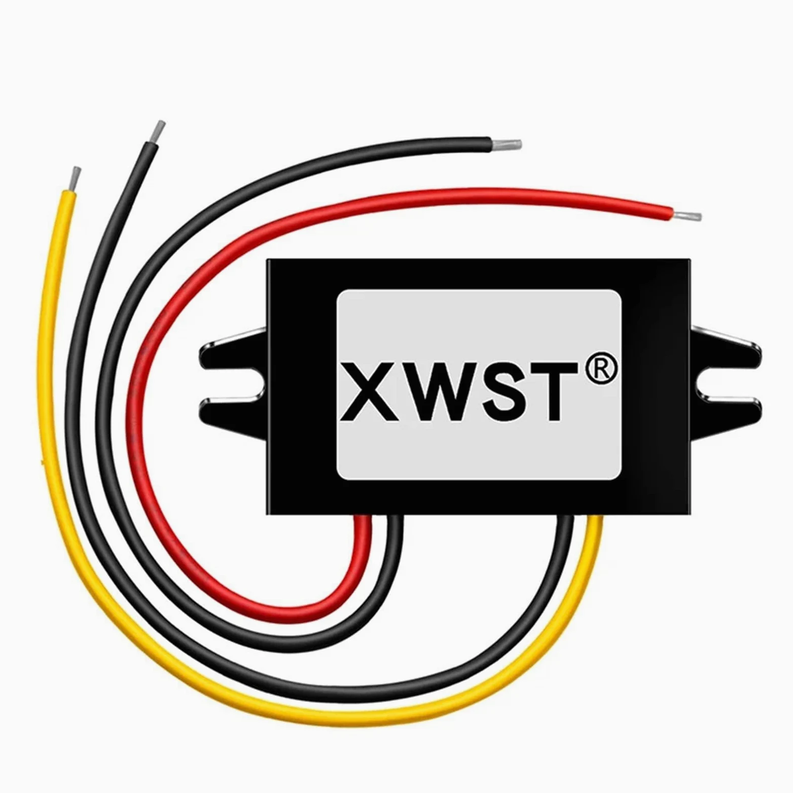 Konwerter DC 36V 48V do 5V DC Regulator Napięcia Regulator 1-65A Przetwornica Moc Reduktor Moduł Wodoodporny Transformator(6A ABS Plastic L)