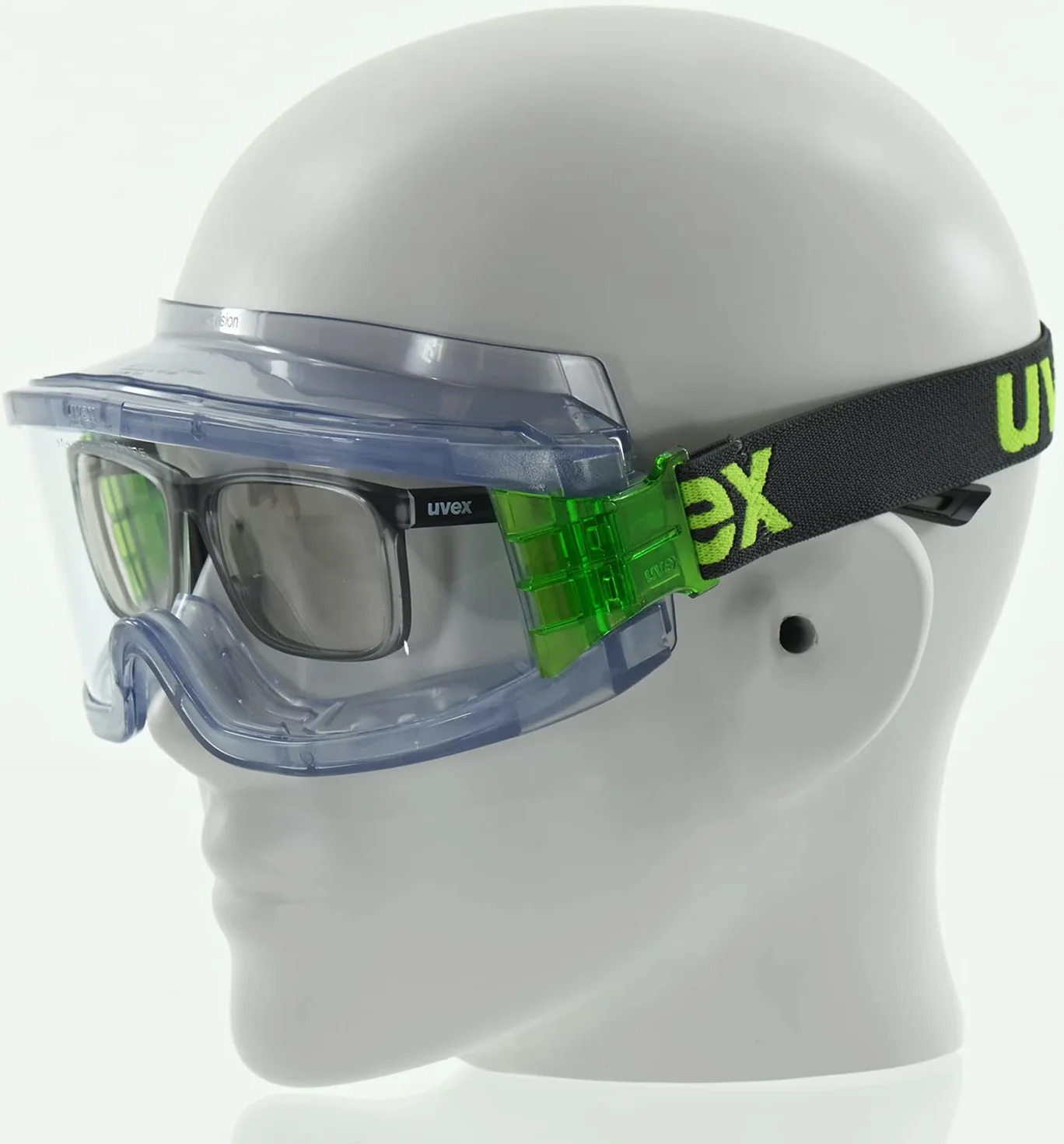 Uvex 9301714 Ultravision Vollsichtbrille - Supravision Excellence - Przezroczysty/Grün-Przezroczysty