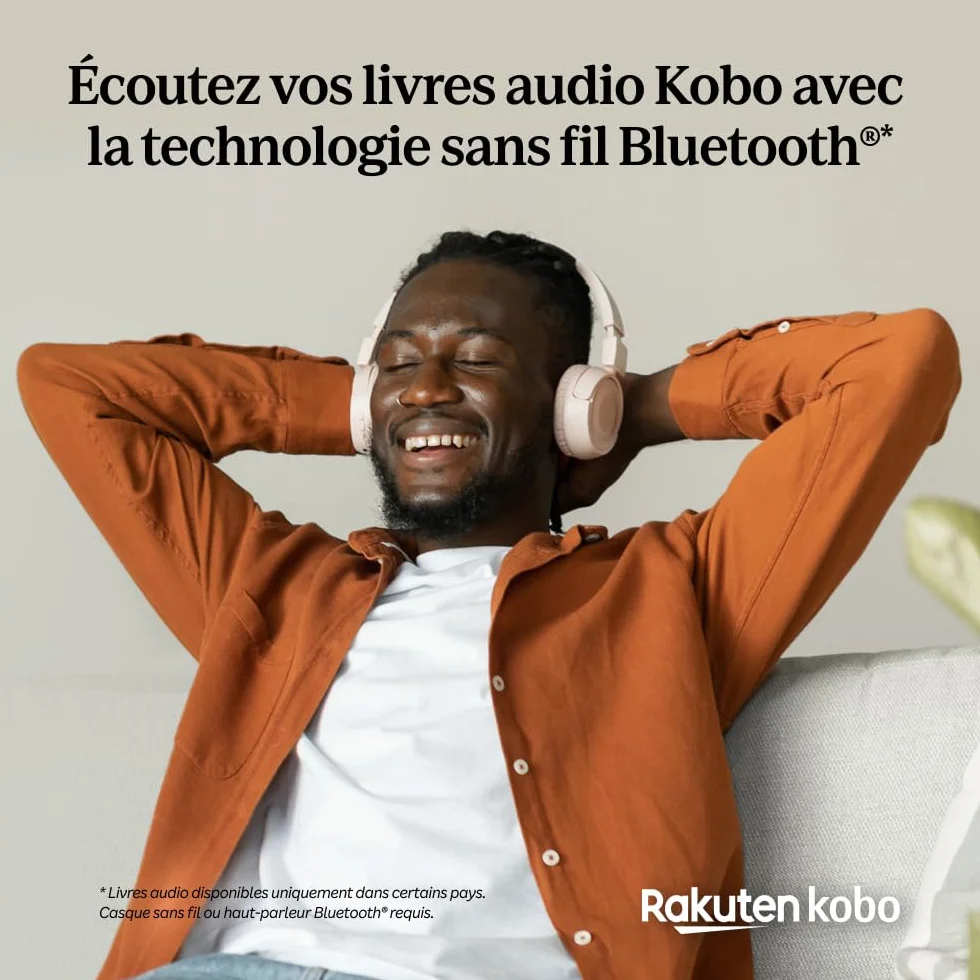 Kobo Jasny BW | eReader | 16" bezdotykowy ekran dotykowy z ComfortLight Pro | Dark Mode Option | Audiobooks | Wodoodporny | 16 GB of Storage | czarny