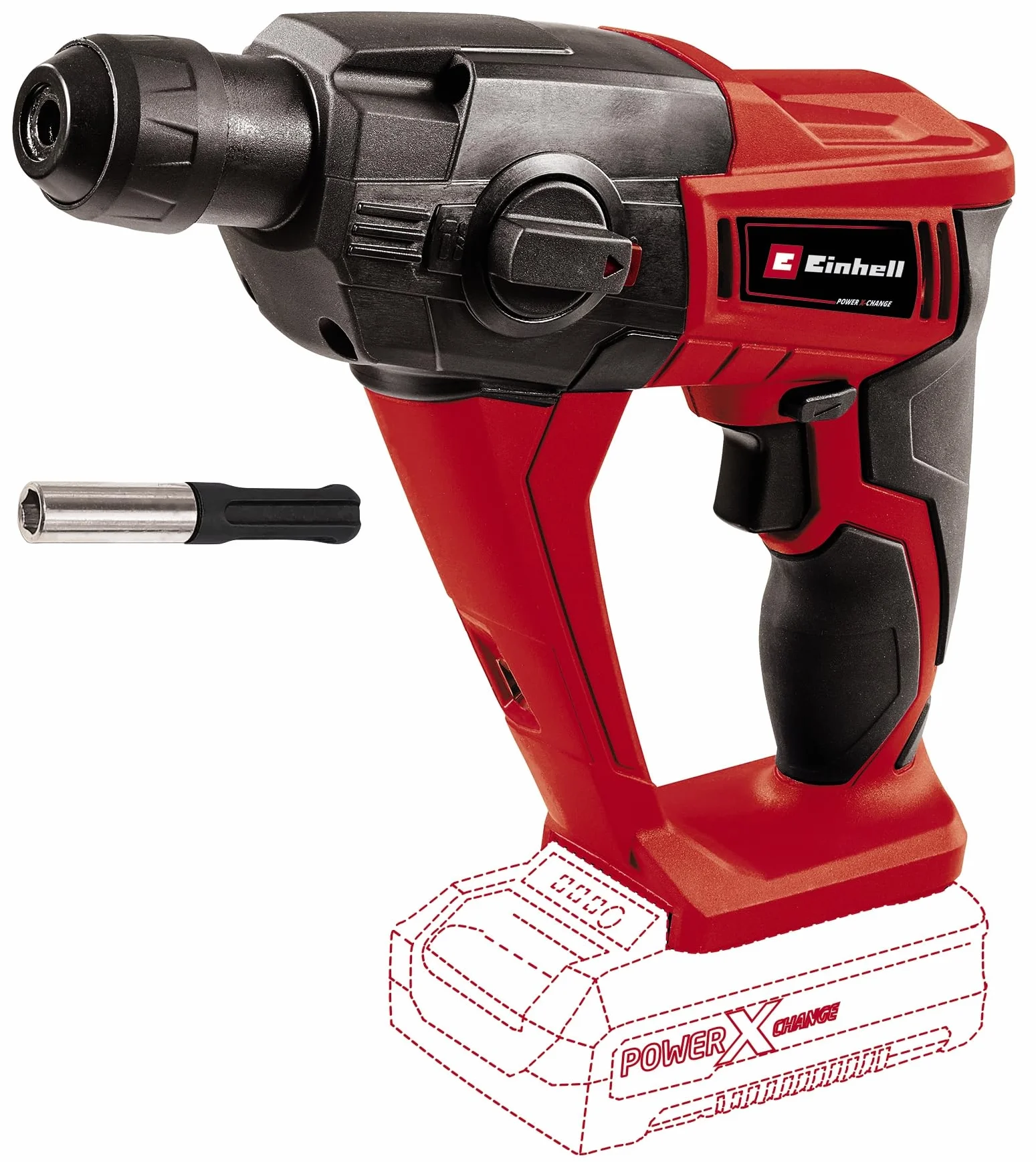 Einhell Te-Hd 18 Li Wiertarka Udarowa, Czarny/Czerwony, ‎8.43 x 3.31 x 10.47 cm; 1.39 kg