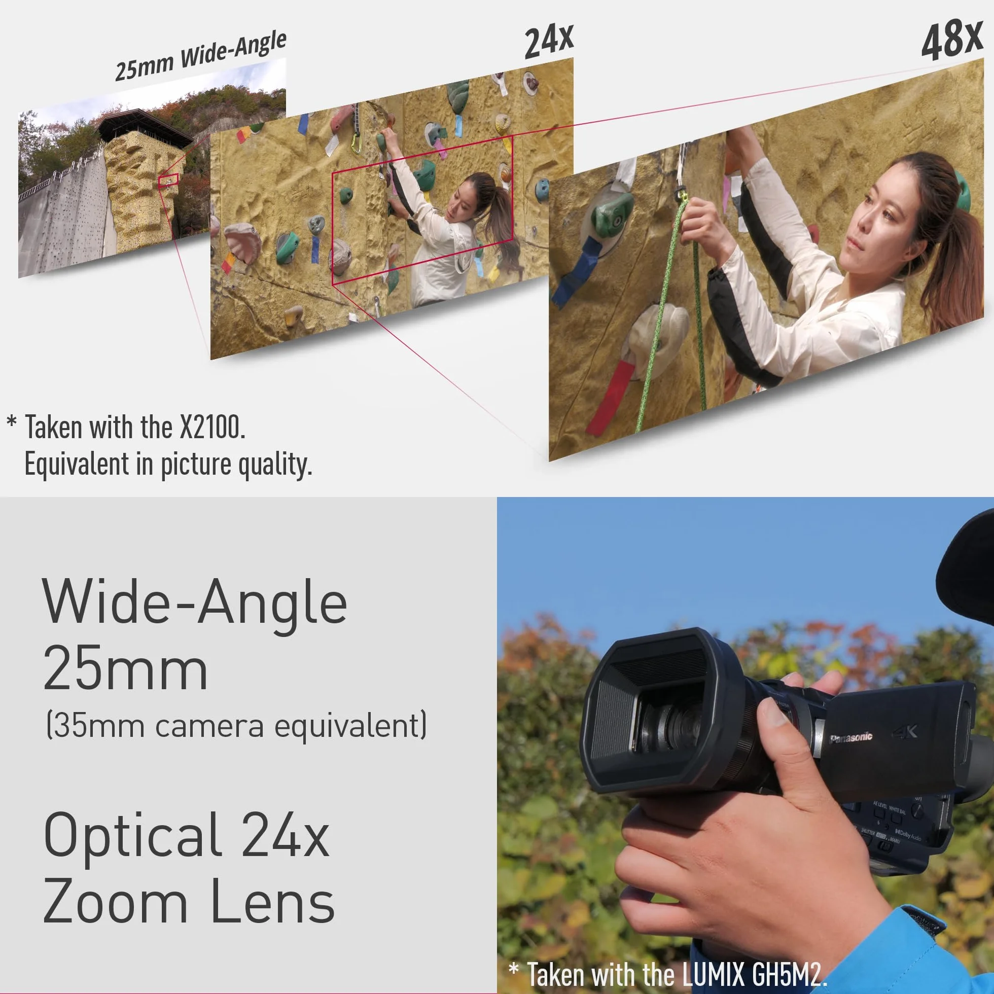 PANASONIC HC-X1600E Camcorder 4K Noir