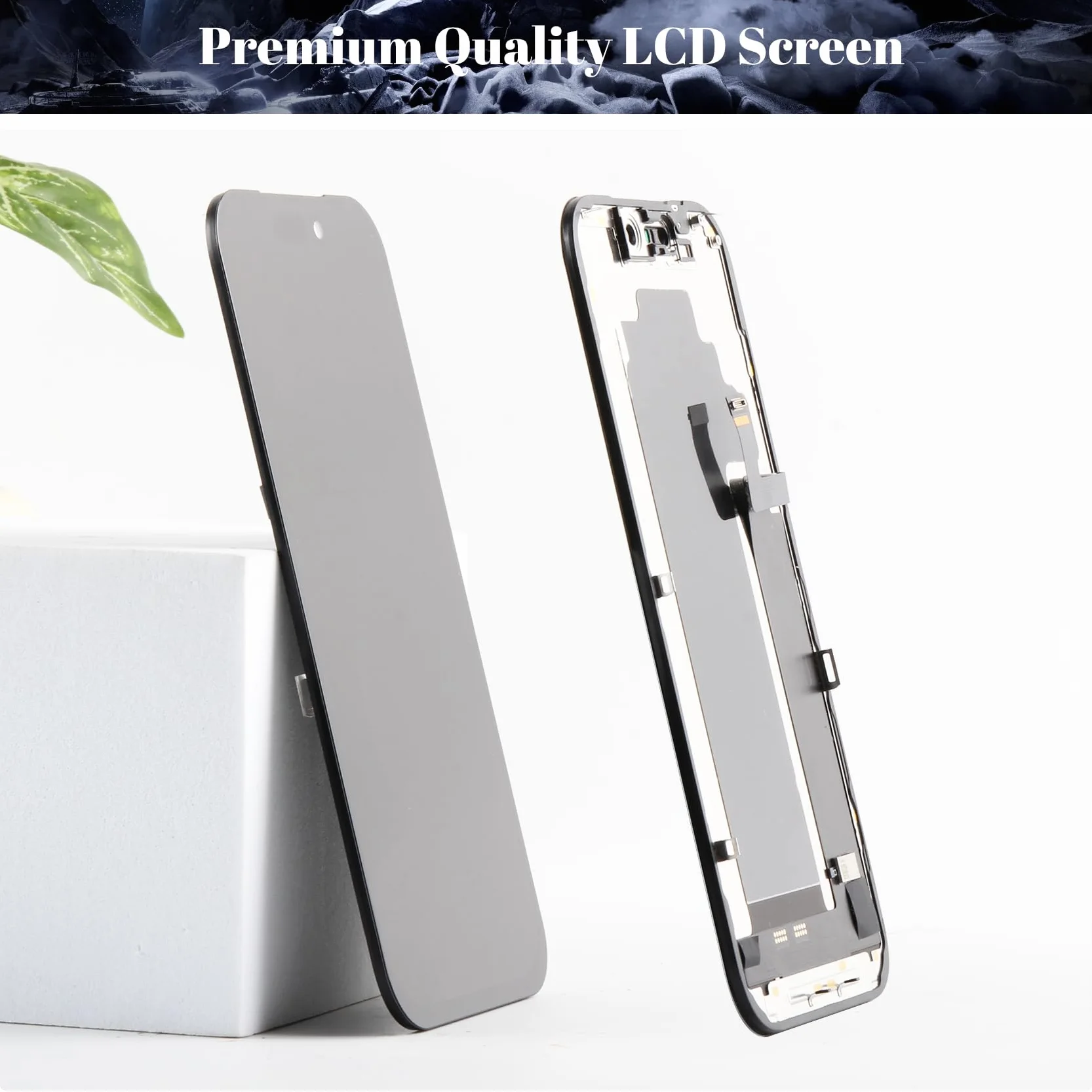 iPhone 17 Pro ekran LCD zamiennik czarny 6,7-calowy wyświetlacz COF Digitizer rama montaż 3D Touch Face ID True Tone HD+ zestaw naprawczy