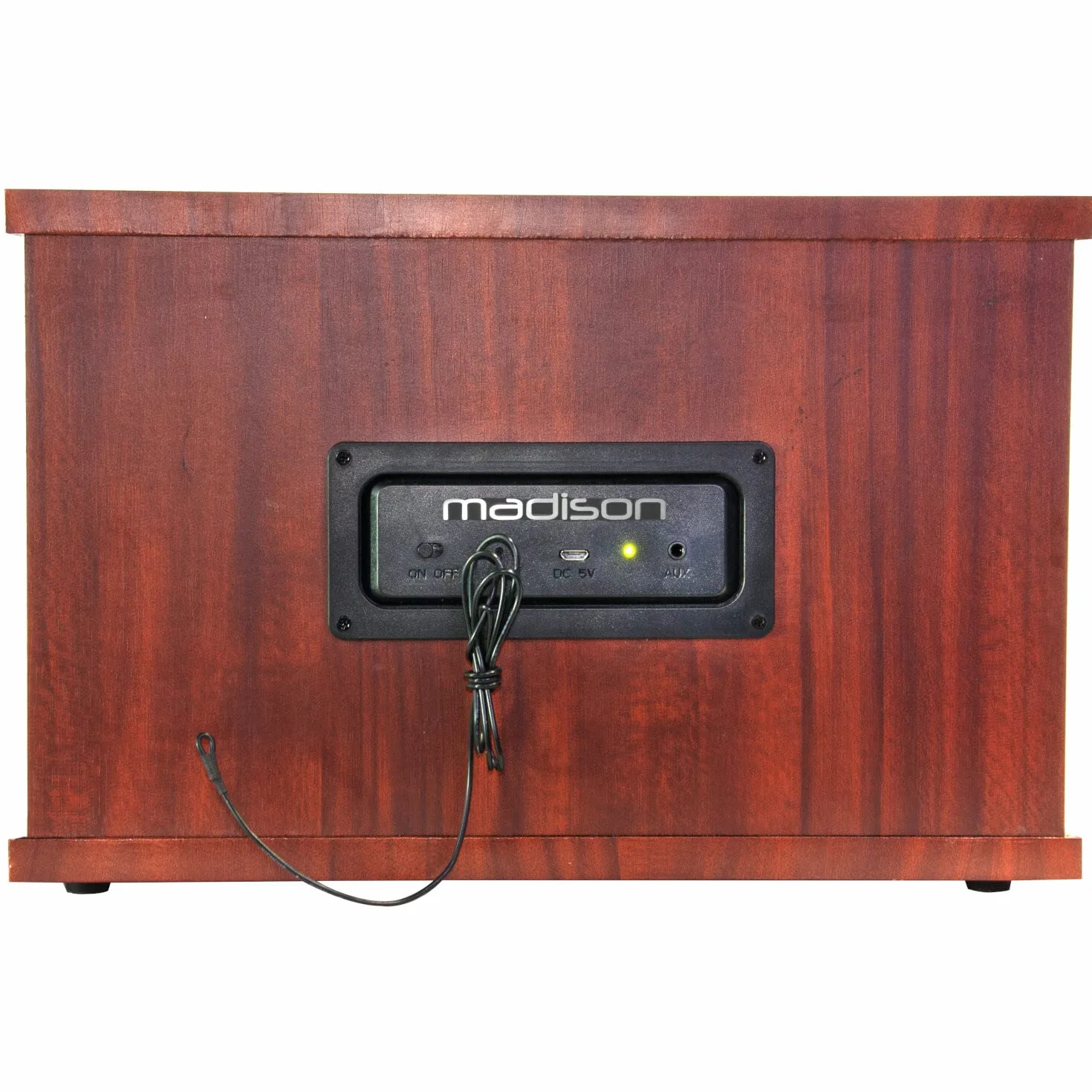 Madison MAD-RETRORADIO Vintage Radio Bateryjne FM Bluetooth AUX-IN 10W Wykończenie Drewniane