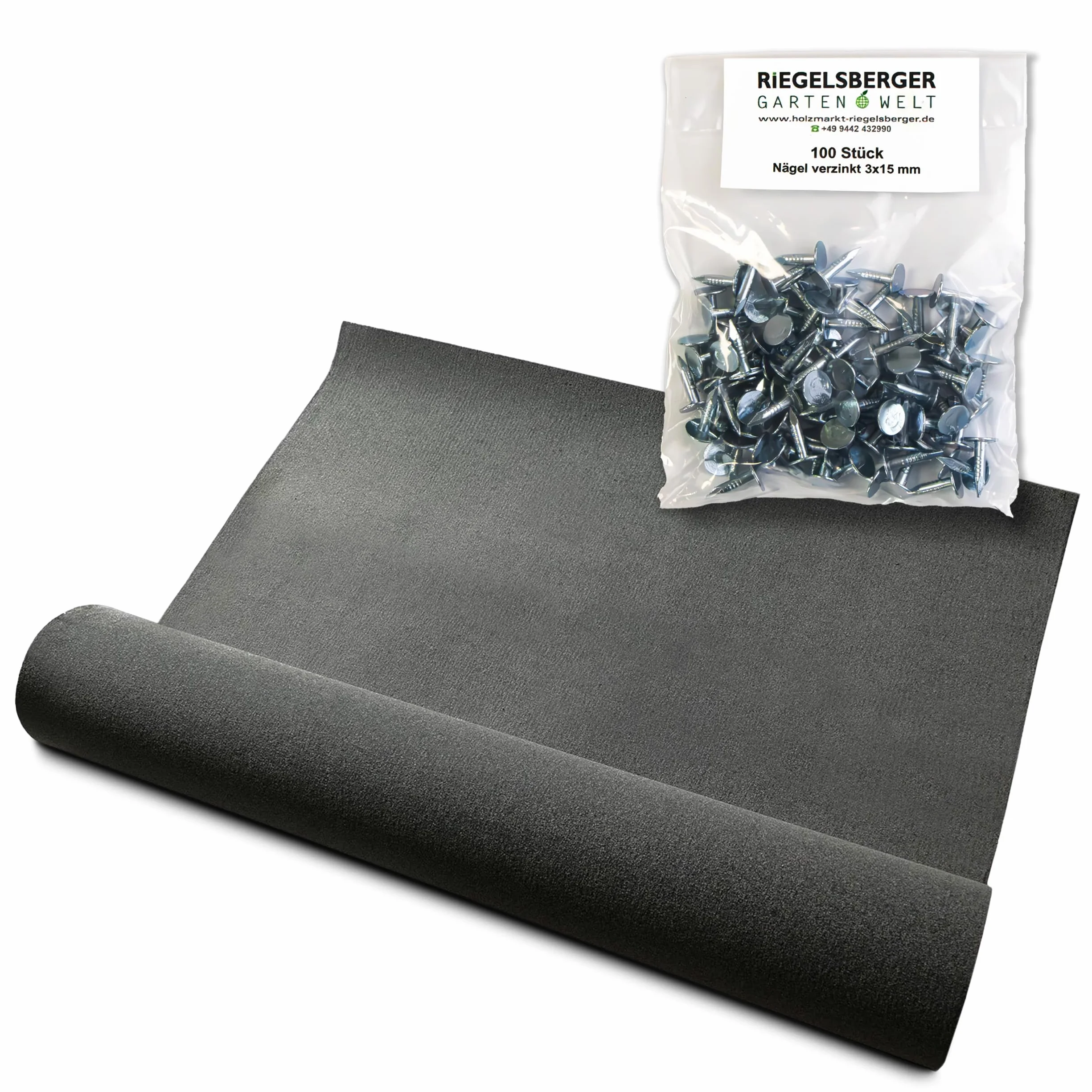Gartenwelt Riegelsberger Papa dachowa V13 piaskowana 10 m² taśma bitumiczna z gwoździami 3 x 15 mm