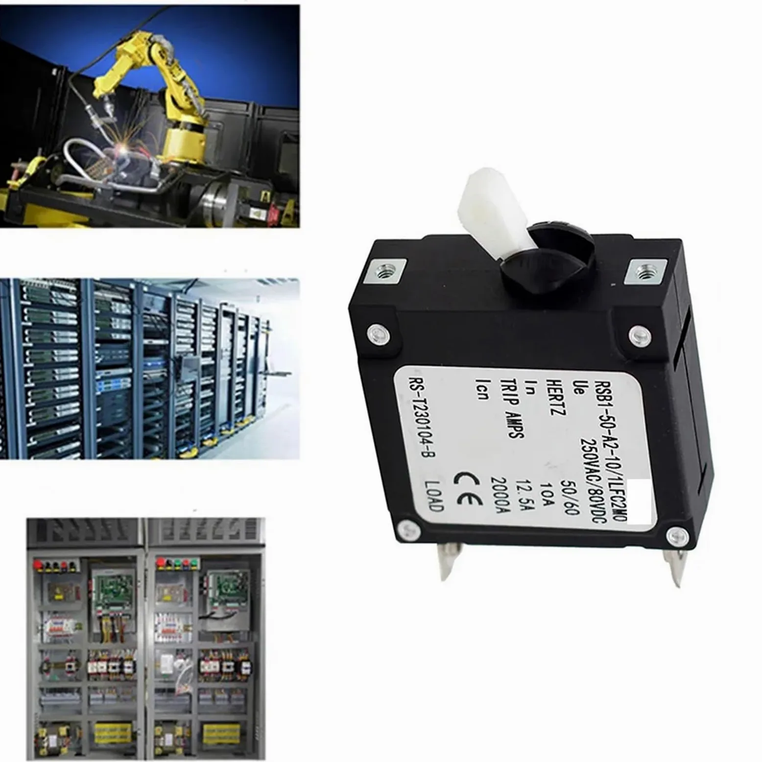 1 sztuka hydrauliczny wyłącznik elektromagnetyczny do zasilaczy UPS, przemysłowych systemów sterowania