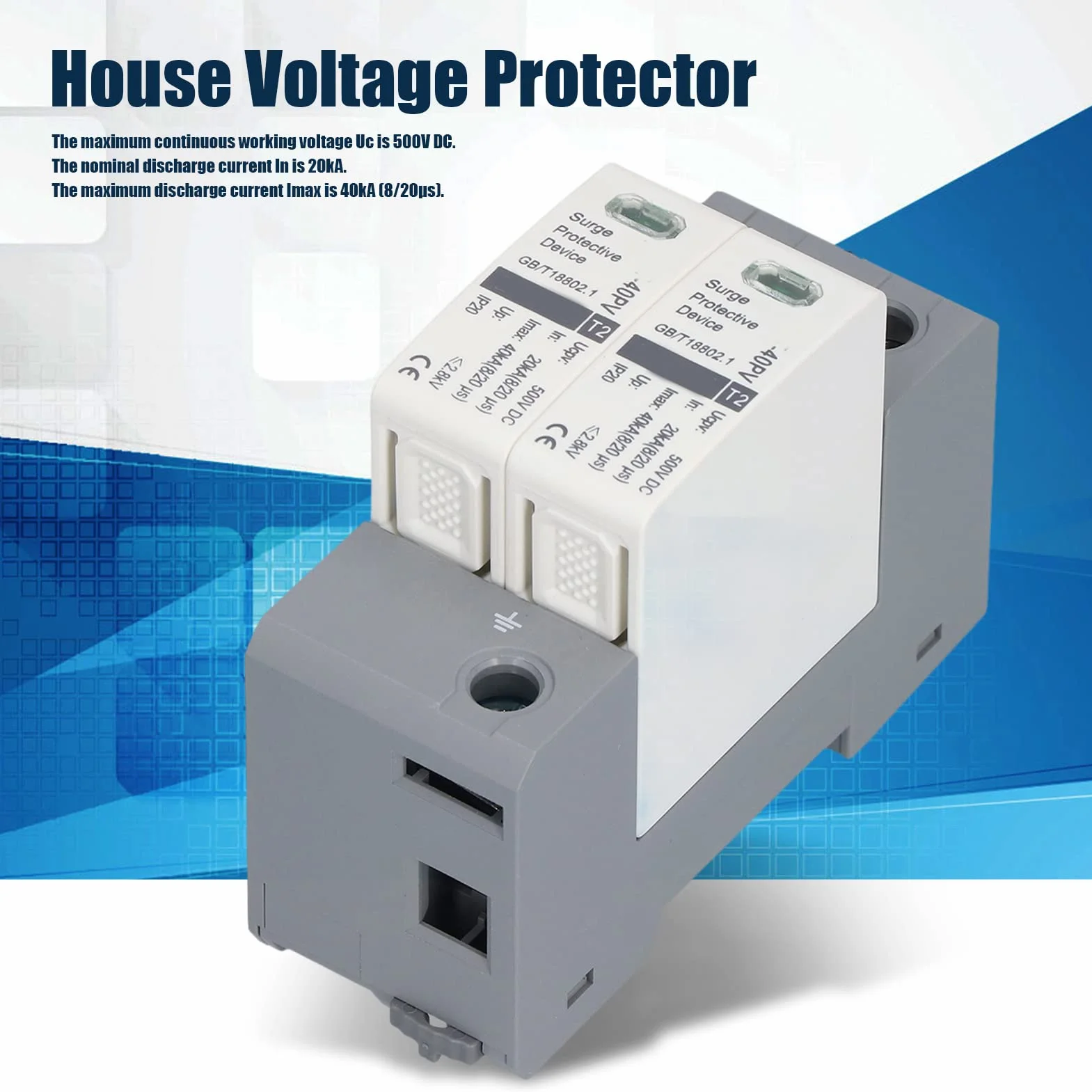Ochronnik Przeciwprzepięciowy CHLT-40PV 500 V DC 2P IP20