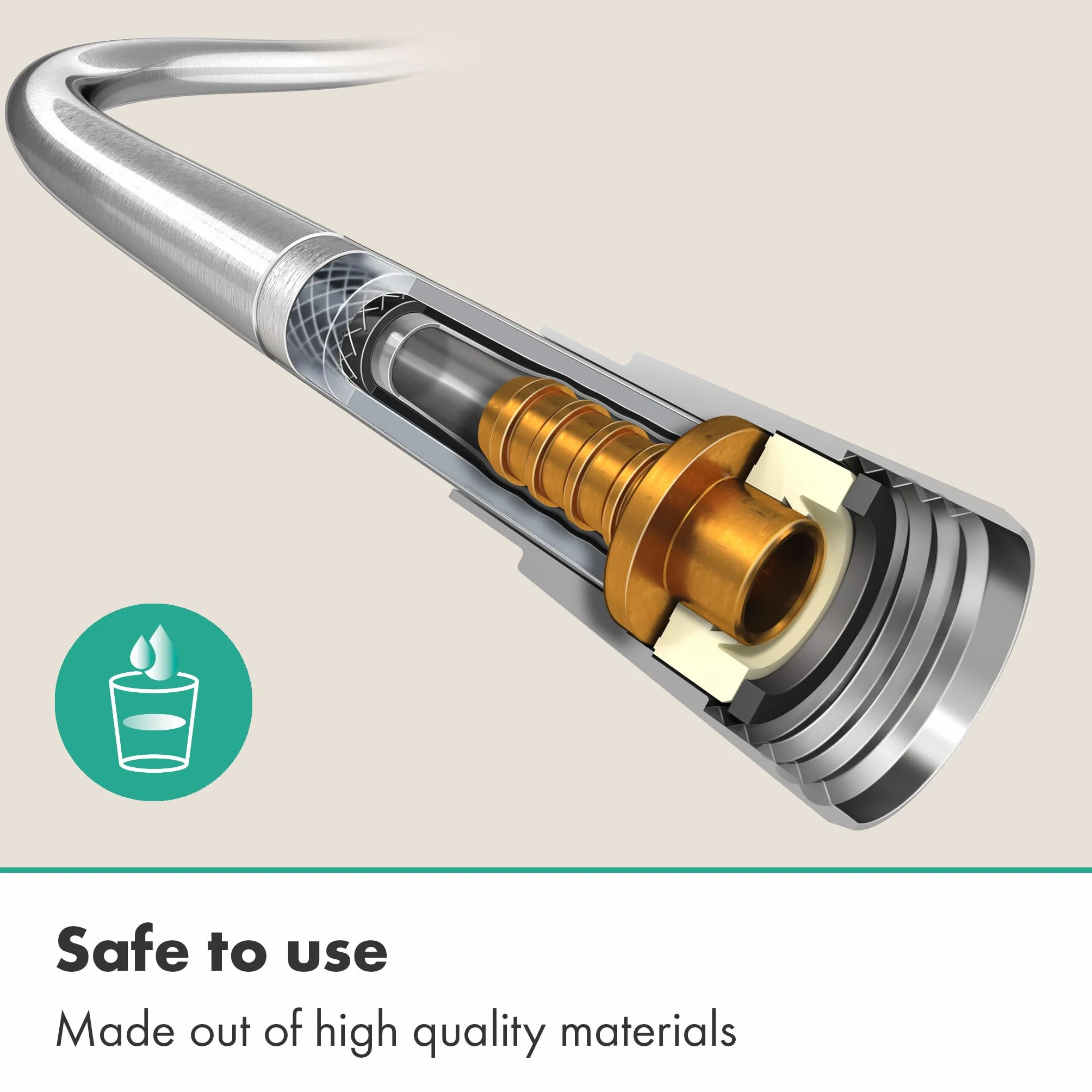 Hansgrohe Isiflex Wąż, Czarny, 1,60 m