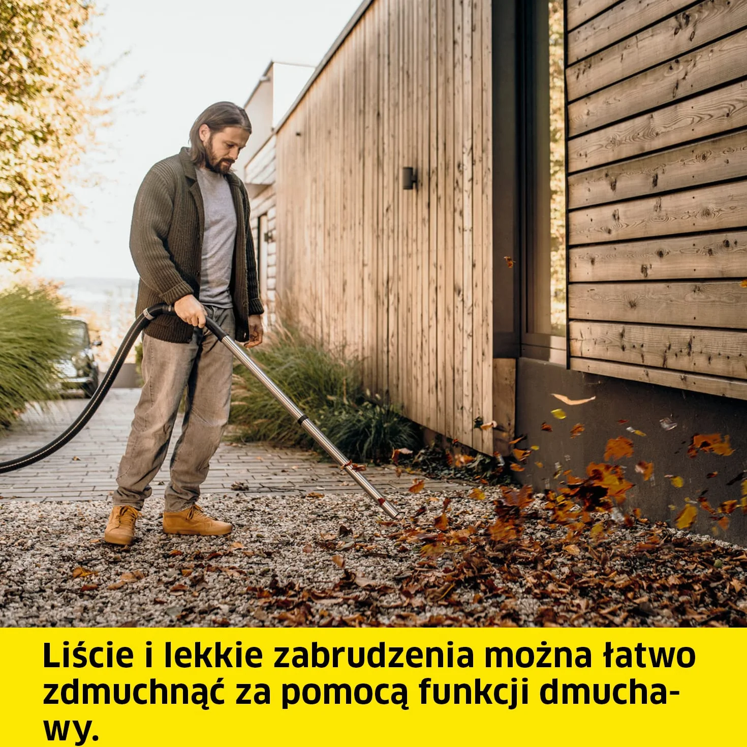 Kärcher Odkurzacz na Mokro/Sucho WD 3 S V-17/4/20, w tym filtr, 1000 W, zbiornik ze stali nierdzewnej: 17 l, wąż ssący: 2 m i przechowywanie węży, funkcja wydmuchu, ssawka do podłóg i szczelin