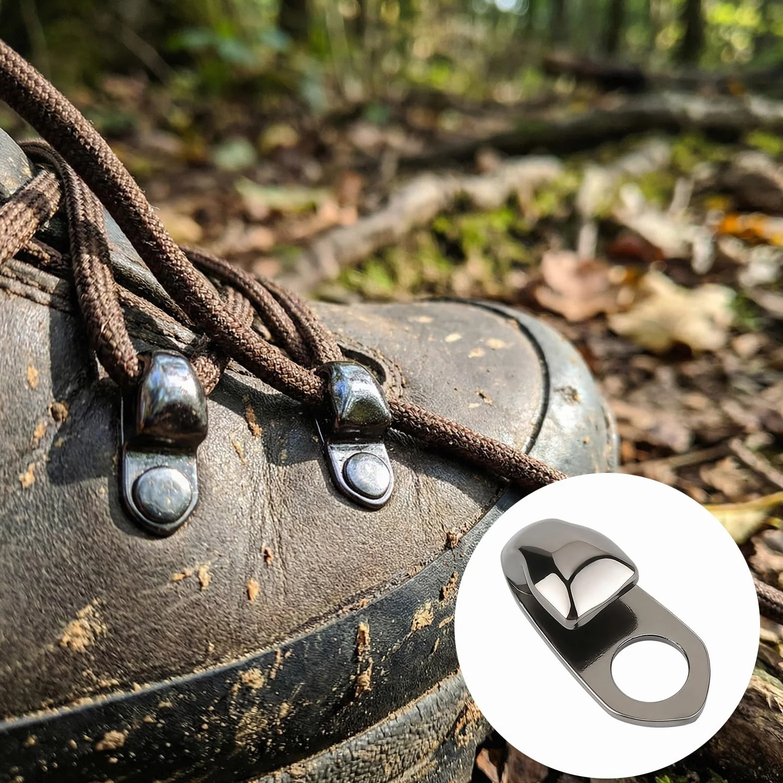 20 sztuk haczyków na buty, sznurówki, nity, klamry, haczyki na buty z nitami do wspinaczki, buty trekkingowe, do pracy na świeżym powietrzu, wspinaczki górskiej, "zrób to sam", dekoracja i
