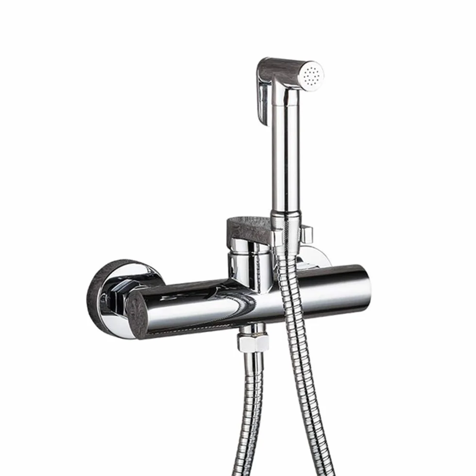 Systemy prysznicowe z kranem wodnym Baterie bidetowe, naścienna bateria prysznicowa Bidet Opryskiwacz toaletowy Toaleta z ręczną umywalką Mikser Prysznic
