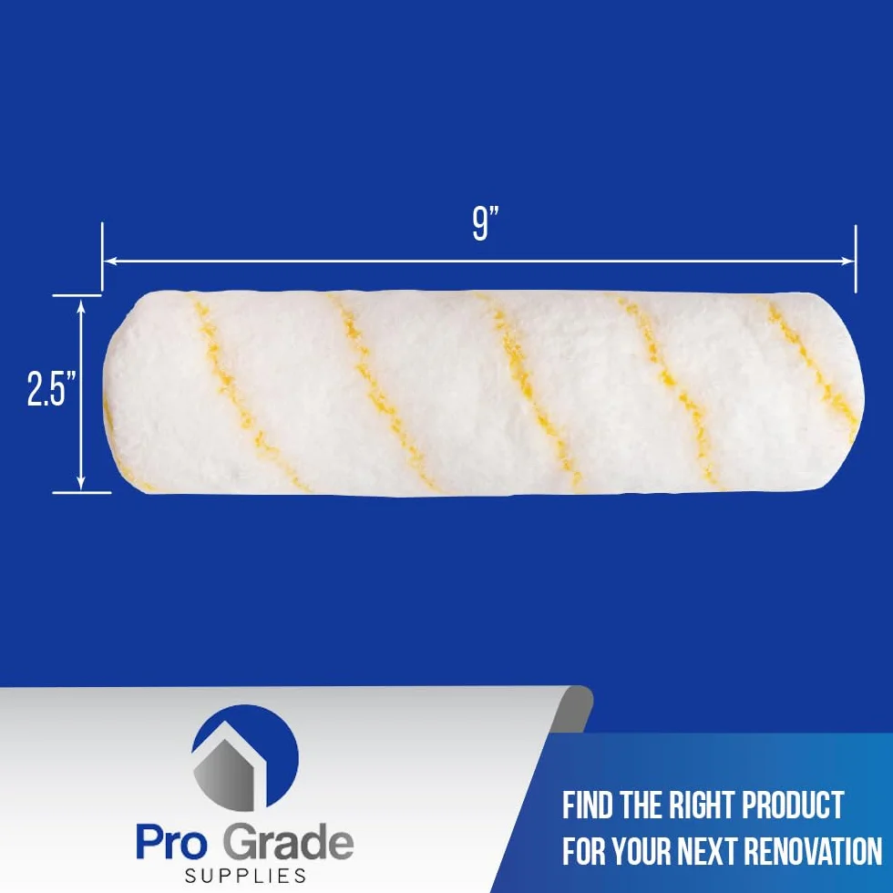 Pro Grade Pokrowce na wałki malarskie - 1/2 x 23 cm mikrofibra 5 szt