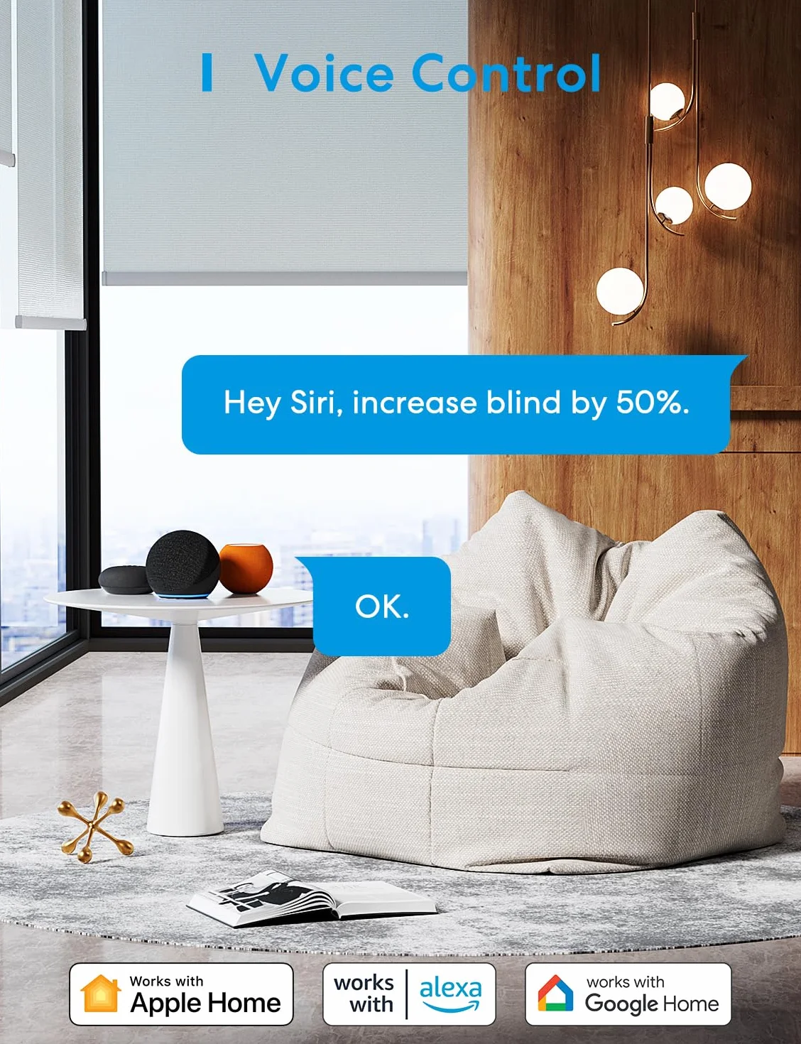 Meross Matter Wlan przełącznik rolet Smart (wymagany kabel), kompatybilny z Apple HomeKit, Alexa, Google Home i Home Assistant, sterowanie roletą Smart Home, 4 sztuki