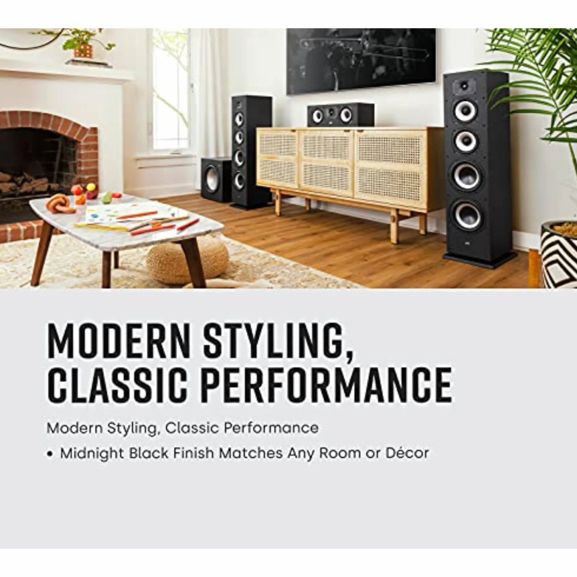 Polk Audio Monitor XT70BK głośnik stojący Hi-Fi Hi-Res Dolby Atmos DTS:X Czarny