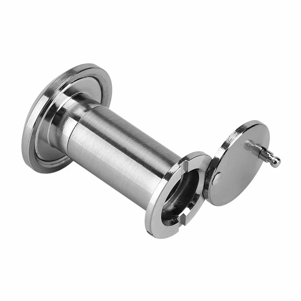 Fdit Wizjer do drzwi ze stopu cynku 220 stopni z obrotową osłoną prywatności Wizjer do drzwi antywłamaniowych do drzwi 35 mm–60 mm Opakowanie wielokrotnego użytku (4 #)