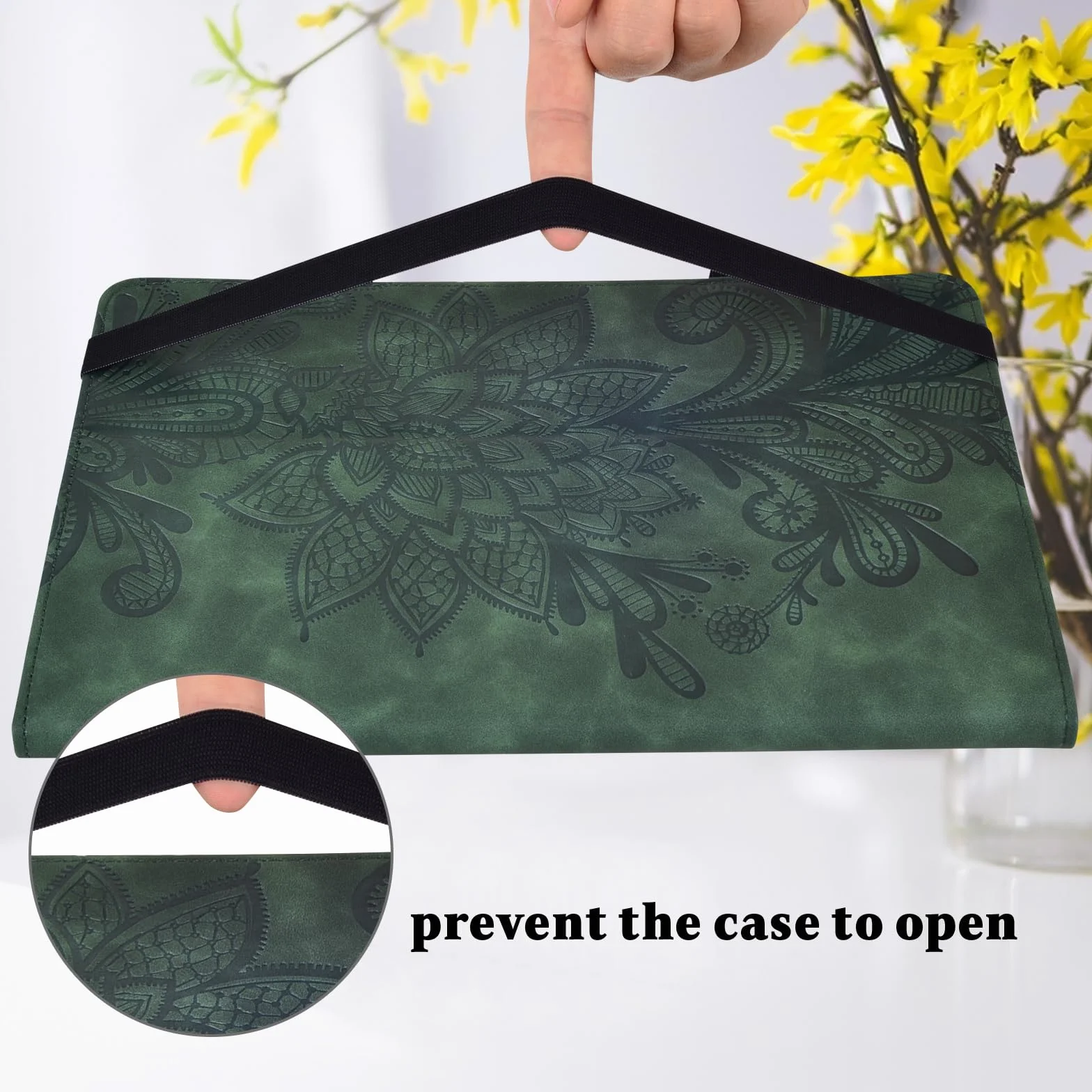 GLANDOTU Etui do Xiaomi Pad 5 / Pad 5 Pro 11 cali 2021 z folią ochronną i rysikiem Stylus – (automatyczne uśpienie / budzenie się), ultra cienki uchwyt na długopis, skóra PU Cover Case do Xiaomi Pad 5 etui (zielone)