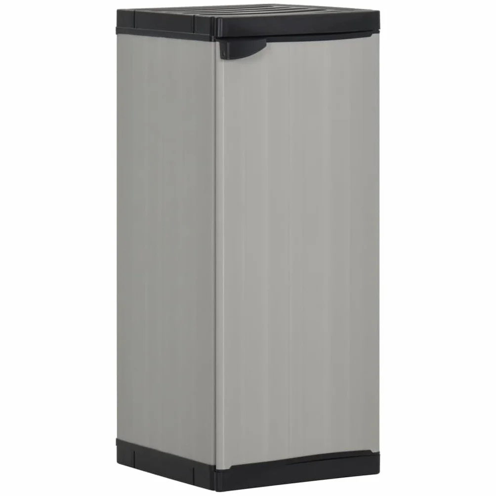 Générique Szafka do przechowywania ogrodowa 1 półka 35x40x85 cm, szafka zewnętrzna z wytrzymałego PVC i PP, kompaktowa konstrukcja na patio, organizowane narzędzia i niezbędne rzeczy