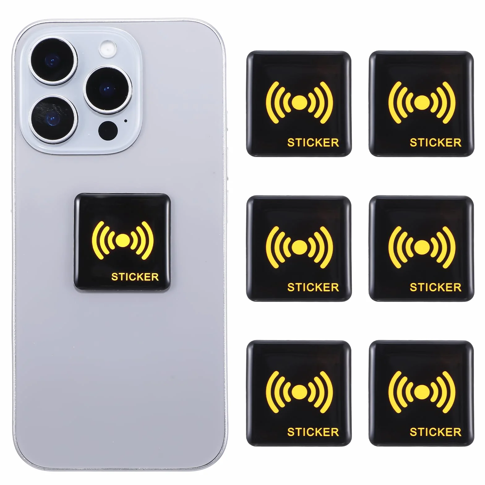 6 pcs naklejek na telefon komórkowy chroniących przed promieniowaniem, EMF blokerów promieniowania telefonów komórkowych, urządzeń, ochrony przed promieniowaniem telefonów komórkowych, laptopów