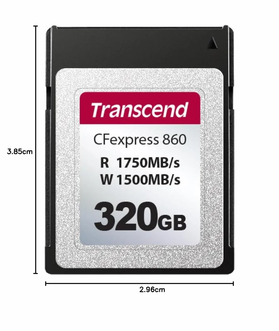 Transcend CFexpress 860 320 GB karta pamięci typu B TS320GCFE860
