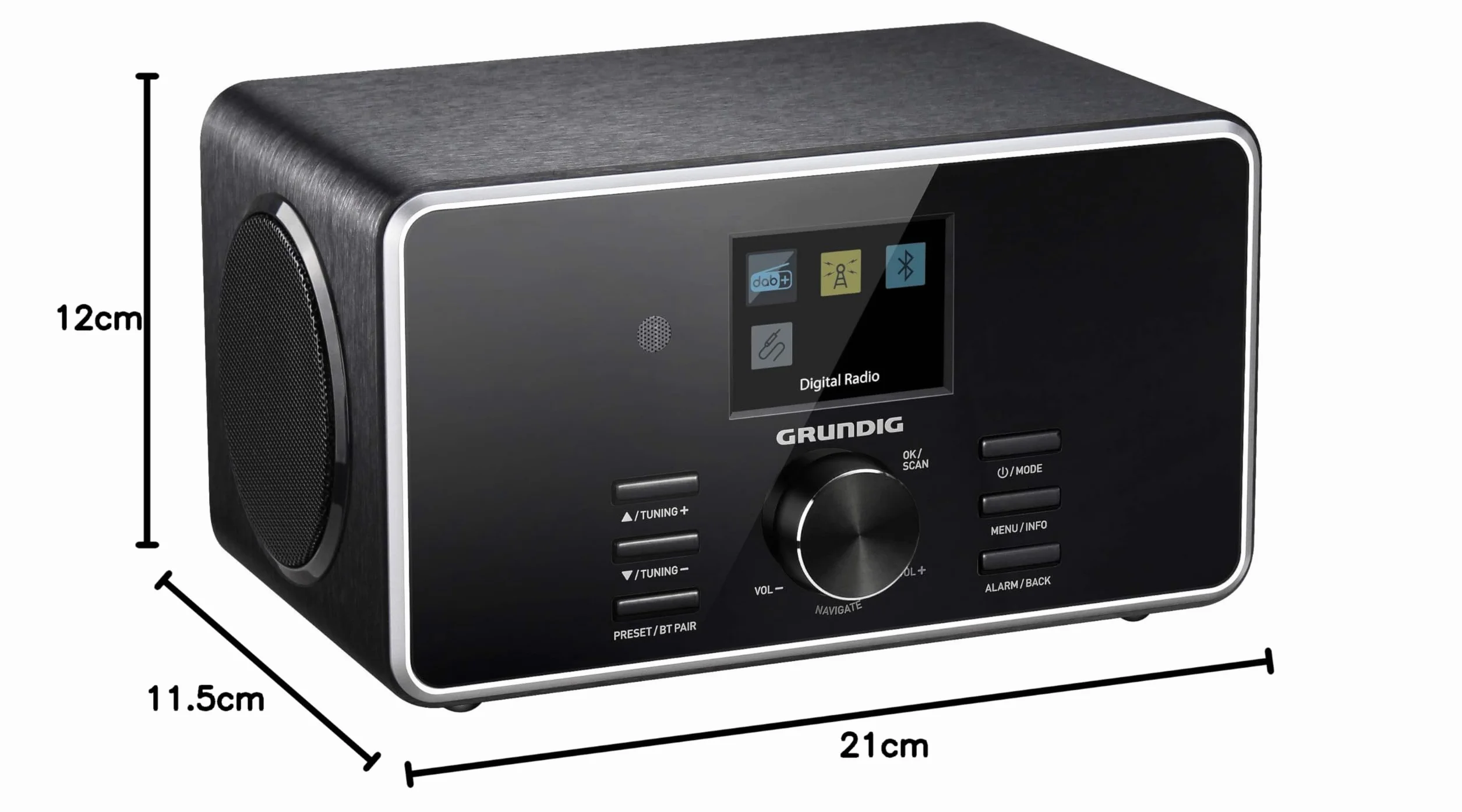 Grundig DTR 4500 Radio Cyfrowe Czarny