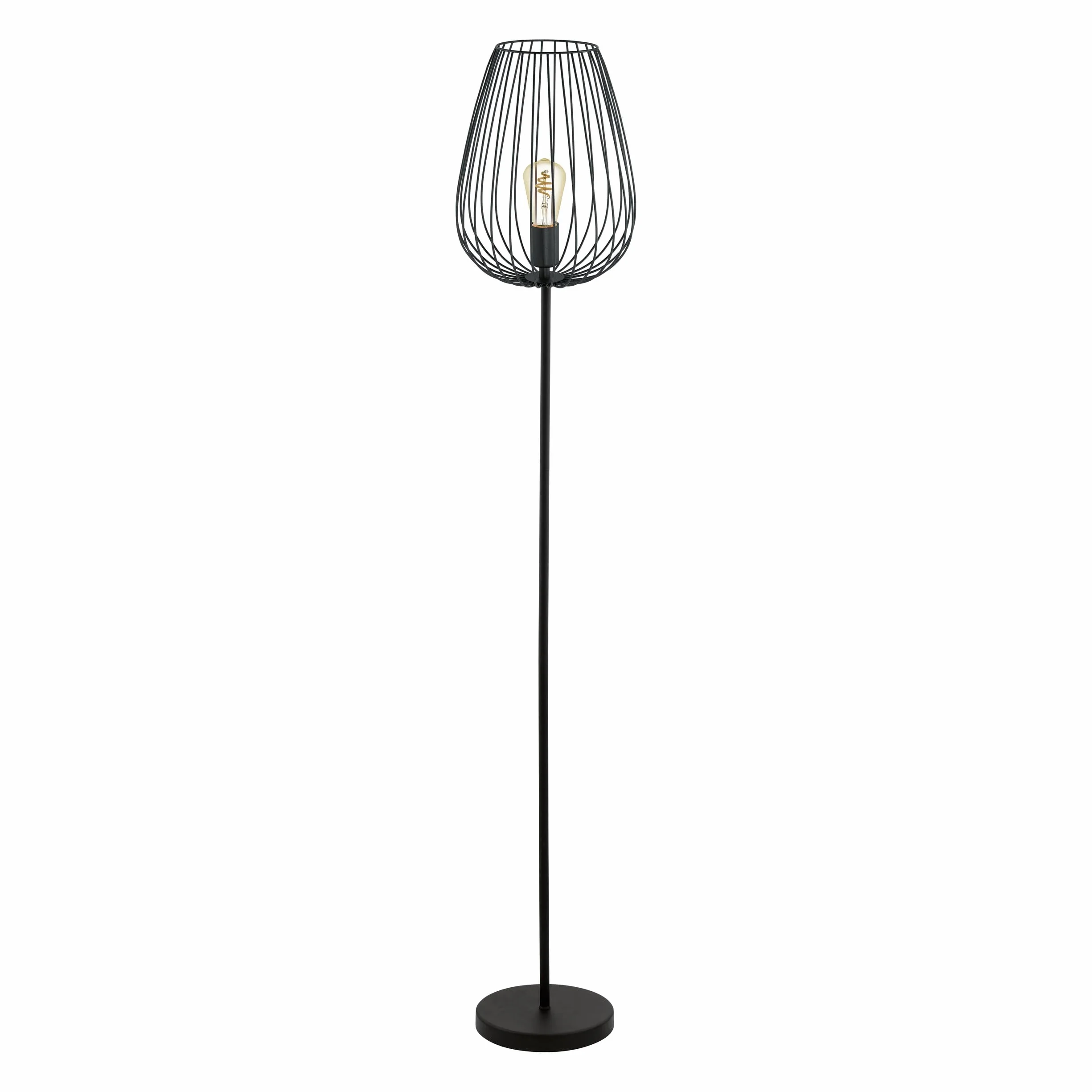 EGLO Lampa podłogowa NEWTOWN, 1-ogniskowa lampa podłogowa w stylu vintage