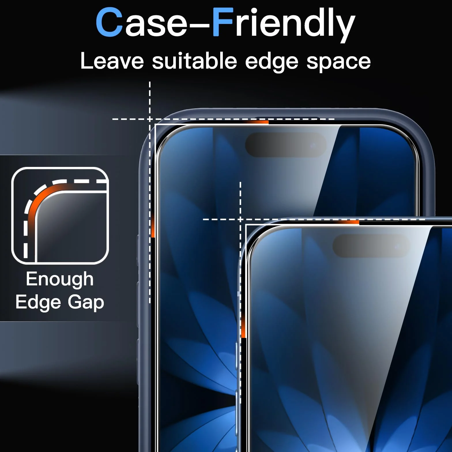 JETech Ochraniacz Ekranu dla iPhone 17 6,3 Cala, 10 Sekund Zestaw do Super Łatwej Instalacyjne Tacką Wyrównującą Jednym Kroku, Anty Odcisk Palca Szkło Hartowane Film, 2 Sztuki