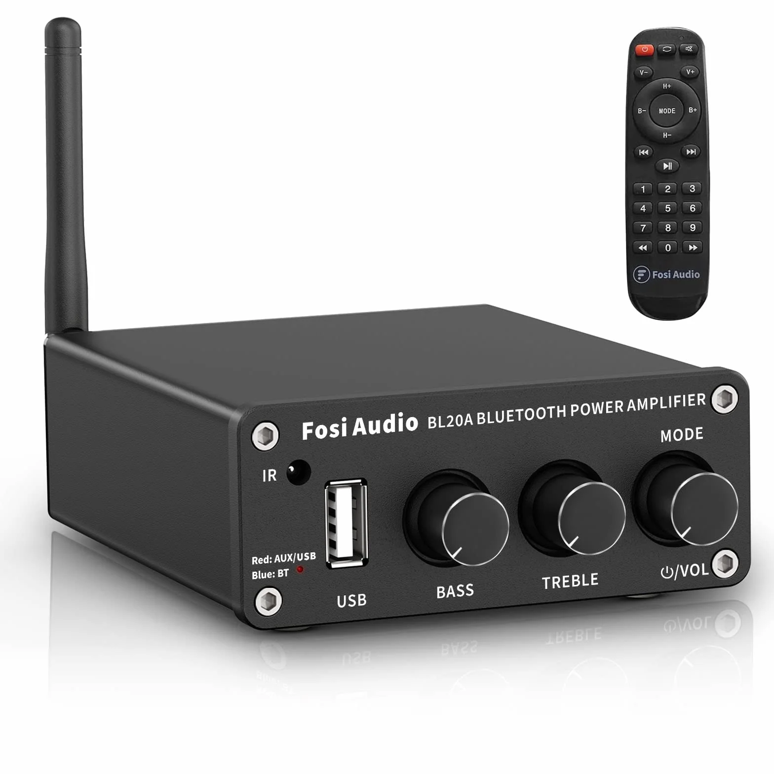 Fosi Audio BL20A 200W Bluetooth 5.0 Wzmacniacz stereo Mini Hi-Fi Class D Zintegrowany
