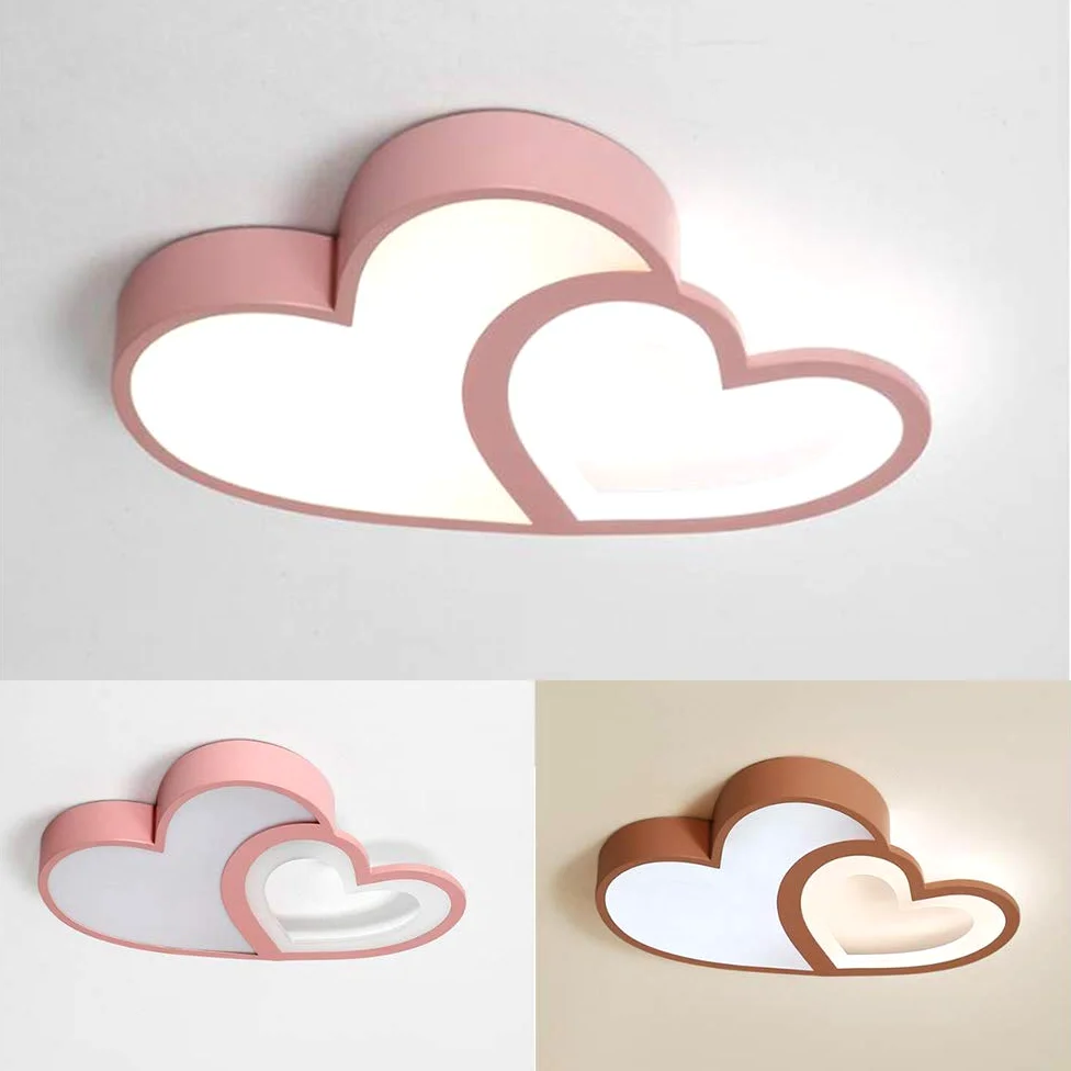 Nowoczesna Lampa Sufitowa LED, Ściemniana Lampa Kreatywnego Designu Kreskówka Żyrandol Serce Wszechświat Motyl Lampa Sufitowa Do Pokoju Dziecięcego, Sypialni, Salonu Oświetlenie Sufitowe