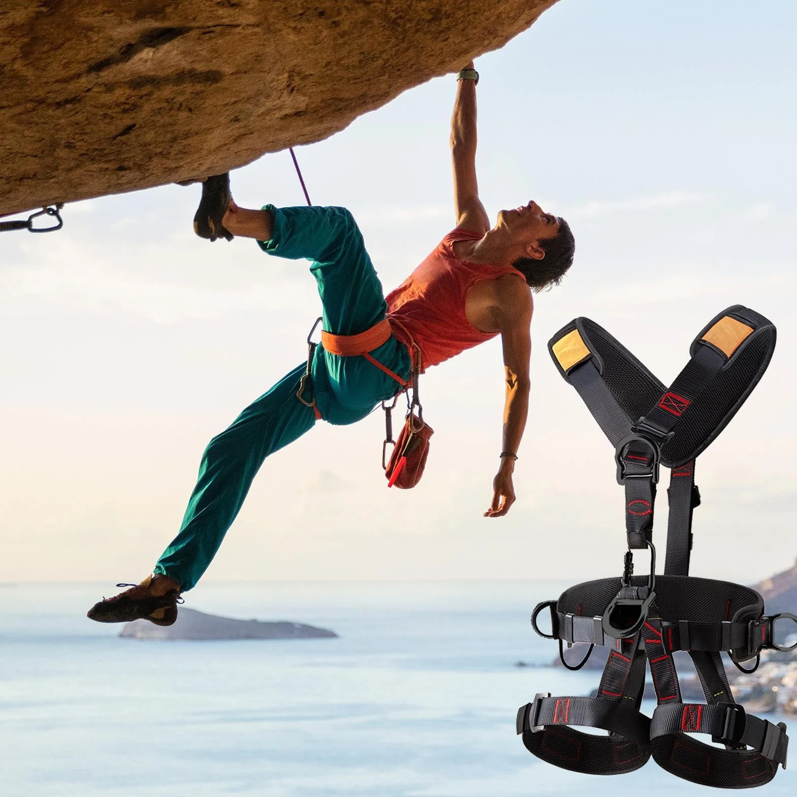 Safety Harness Fall Protection Kit l Fall Arrest Harness l Safety Fall Protection Equipment l High-Quality Fall Protection Kit l Sturdy Safety Harness High-Quality Construction For Any activities