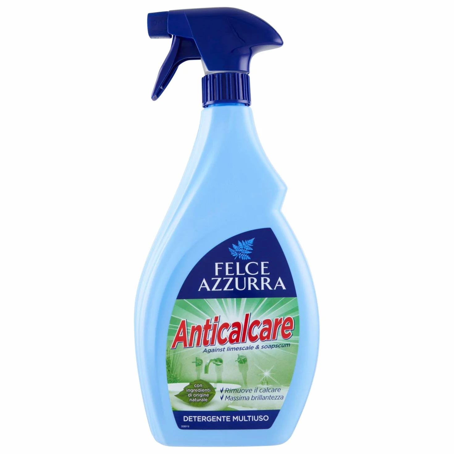 FELCE AZZURRA Płyn, Odkamieniacz w sprayu do czyszczenia łazienki, 750ml