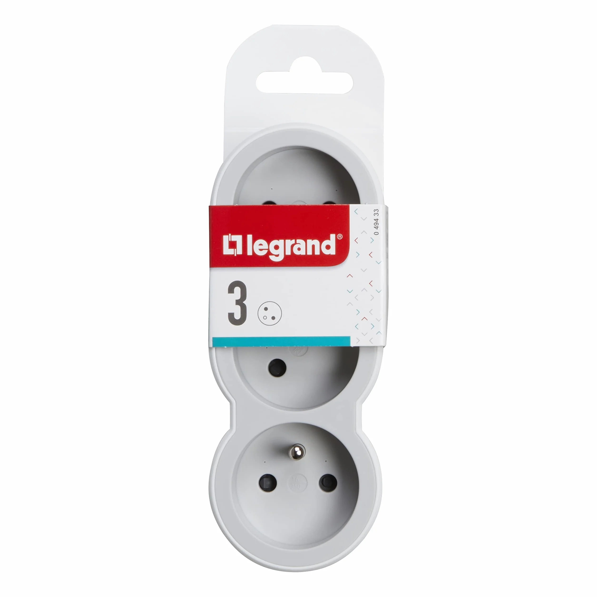 Legrand Listwa Zasilająca Szary 3 gniazda