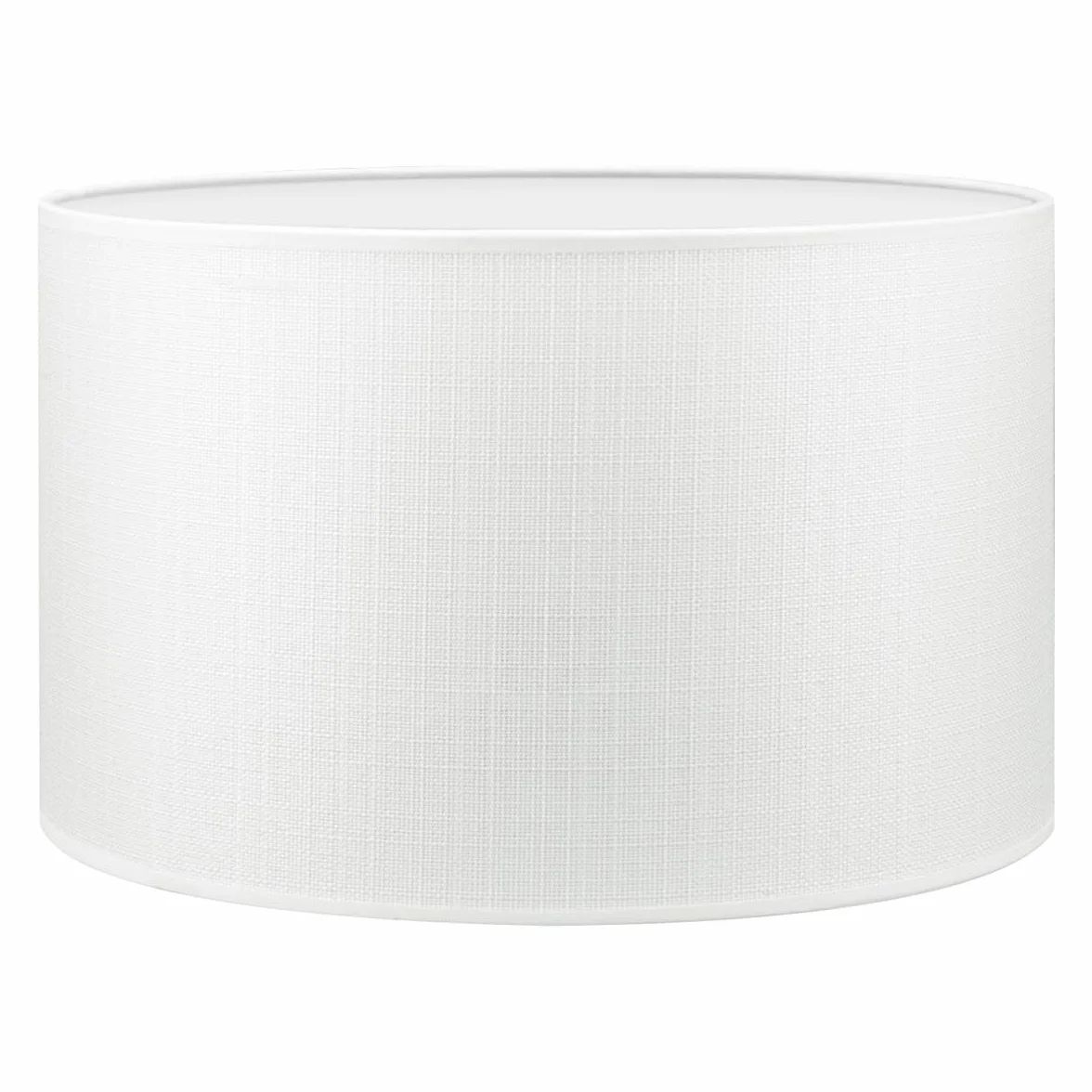 home sweet home collection Klosz lampy okrągły | płótno | abażur materiałowy | abażur tekstylny | abażur bawełniany | do oprawek E27 | średnica 35 cm wysokość 21 cm | biały | do wszystkich pomieszczeń wewnętrznych IP20