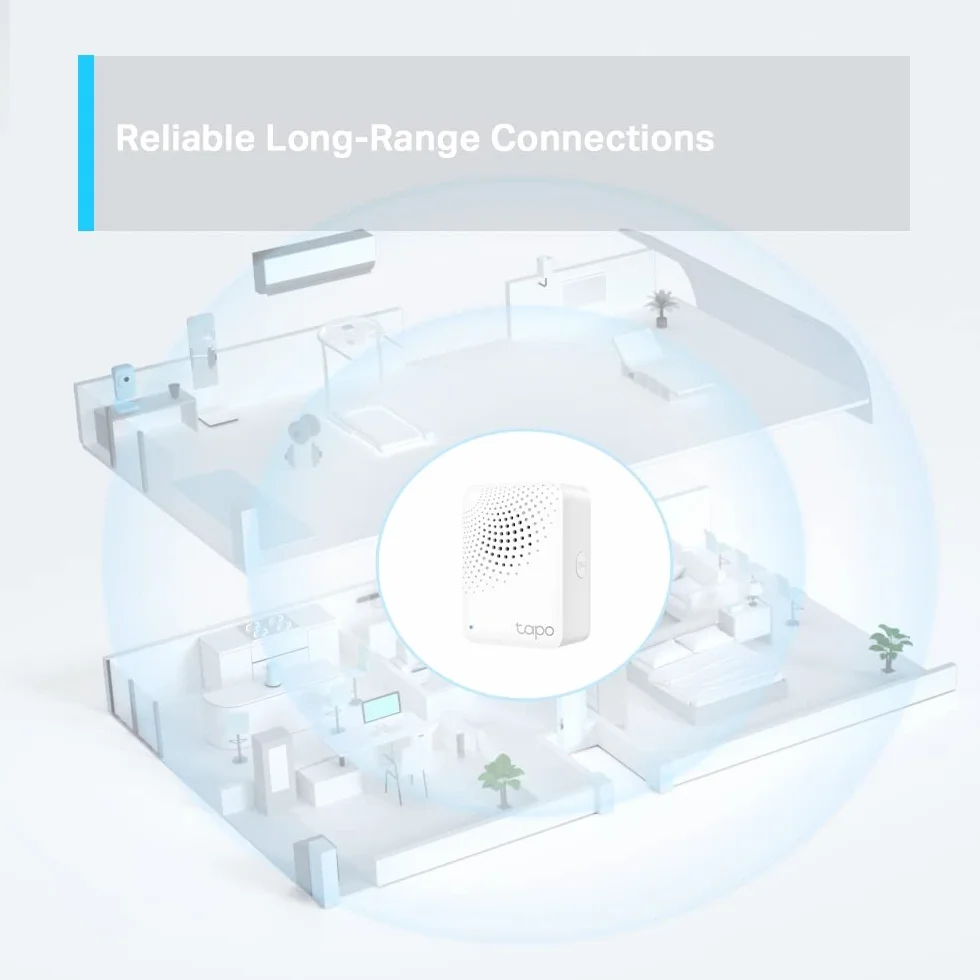 Tp-Link Tapo H100 Smarthub z Dzwonkiem, Biały, 6 x 5 x 7 cm