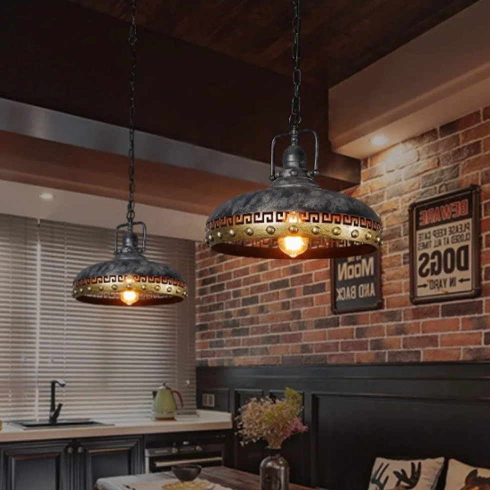 Żelaza Wisiorek Dekoracja Renowacja Retro Przemysłowe E27 Nostalgiczne Wiszące Oświetlenie Wewnętrzne Stół Jadalnia Metalowy Żyrandol Ccsufit Droplight Oświetlenie