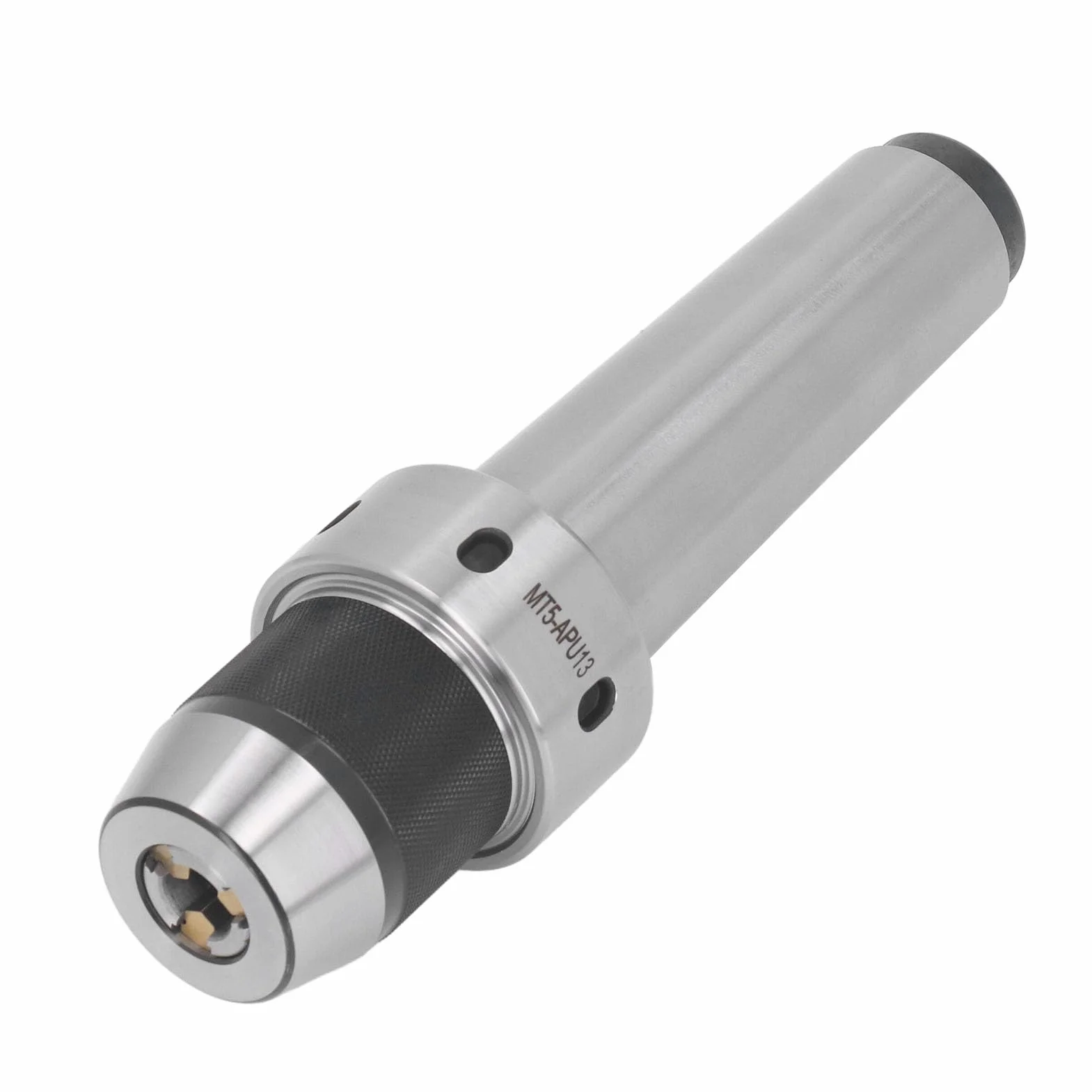 Oumefar Samozaciskowy Zintegrowany Uchwyt Wiertarski 1/32-1/2" do Centrów Obróbczych CNC, Bezkluczowy Uchwyt Wiertarski ze Stali Stopowej 40cr do Wiertarek i Frezarek